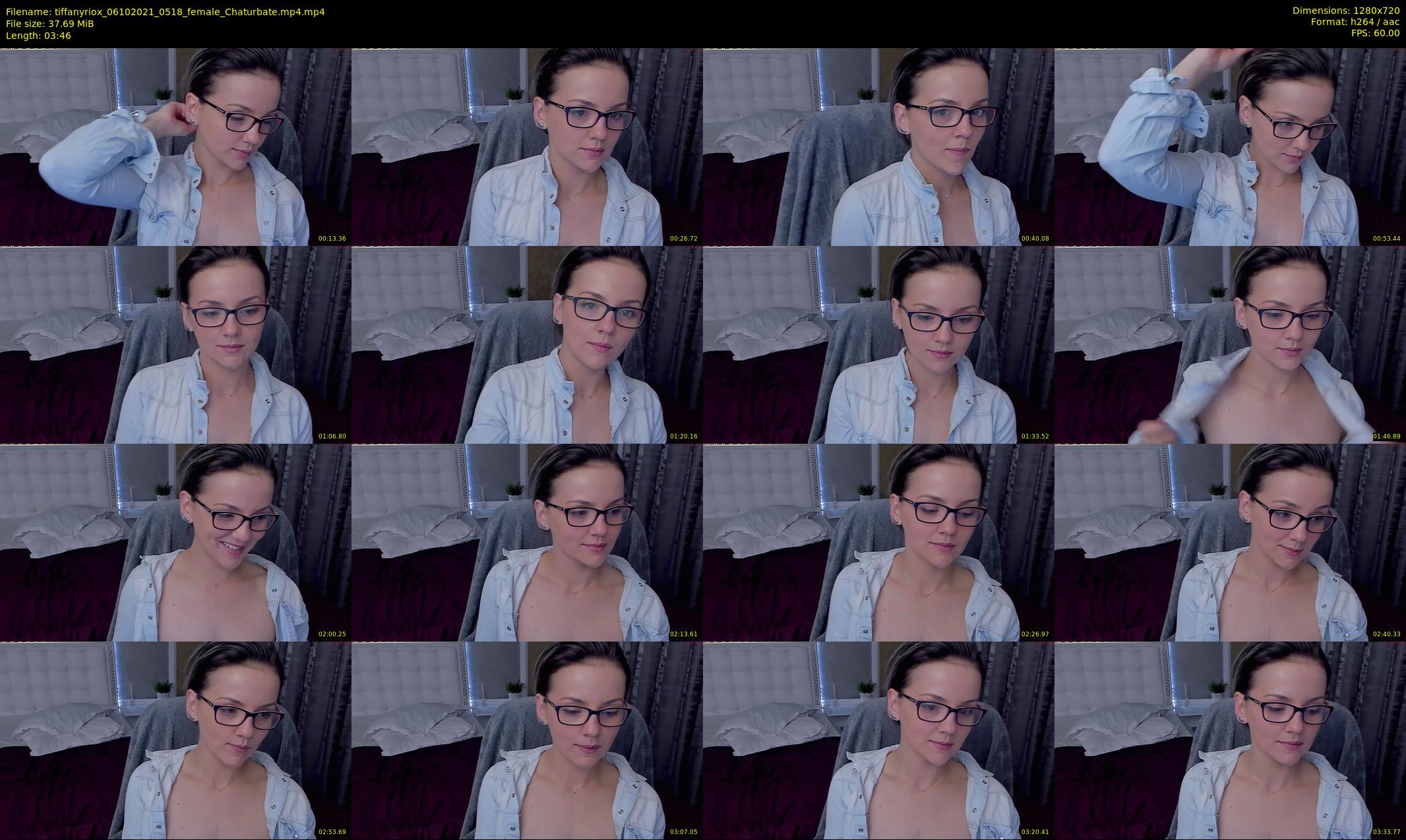 tiffanyriox — 4 minute Chaturbate female cam show recording, 720p, Oct 6, 2021