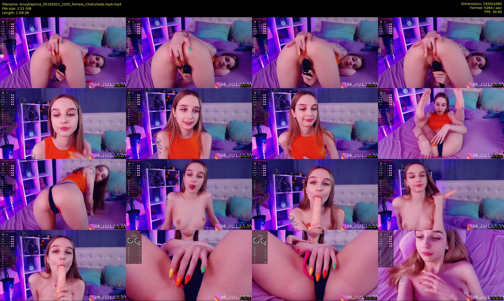 tonsykaprina — 70 minute Chaturbate couple cam show recording, 1080p, Oct 5, 2021