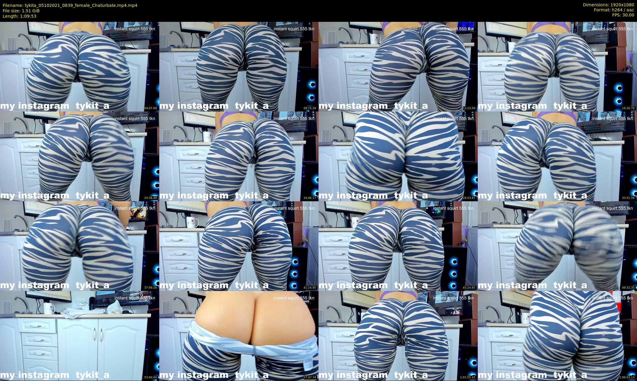 tykita — 70 minute Chaturbate female cam show recording, 1080p, Oct 5, 2021