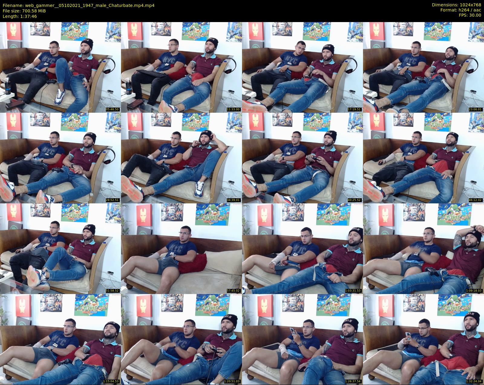 web_gammer_ — 98 minute Chaturbate male cam show recording, 720p, Oct 5, 2021