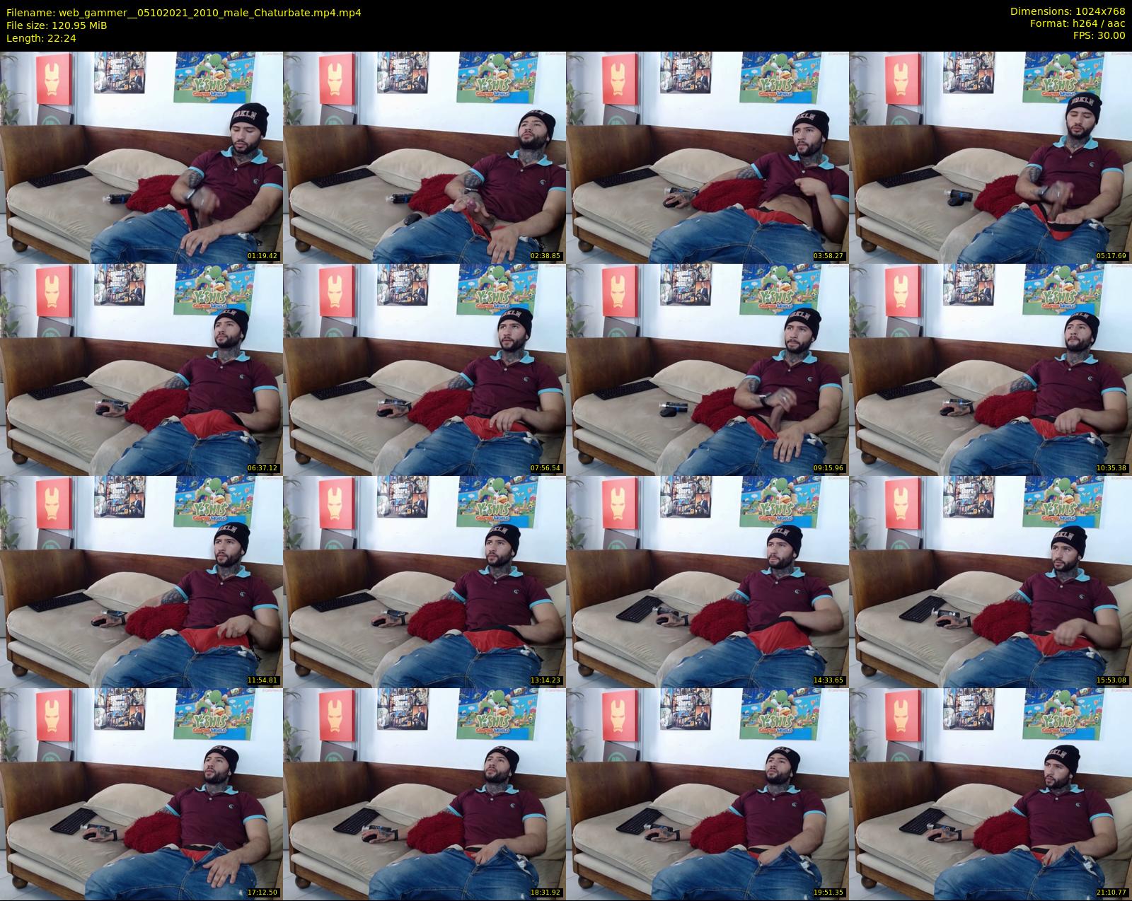 web_gammer_ — 23 minute Chaturbate male cam show recording, 720p, Oct 5, 2021