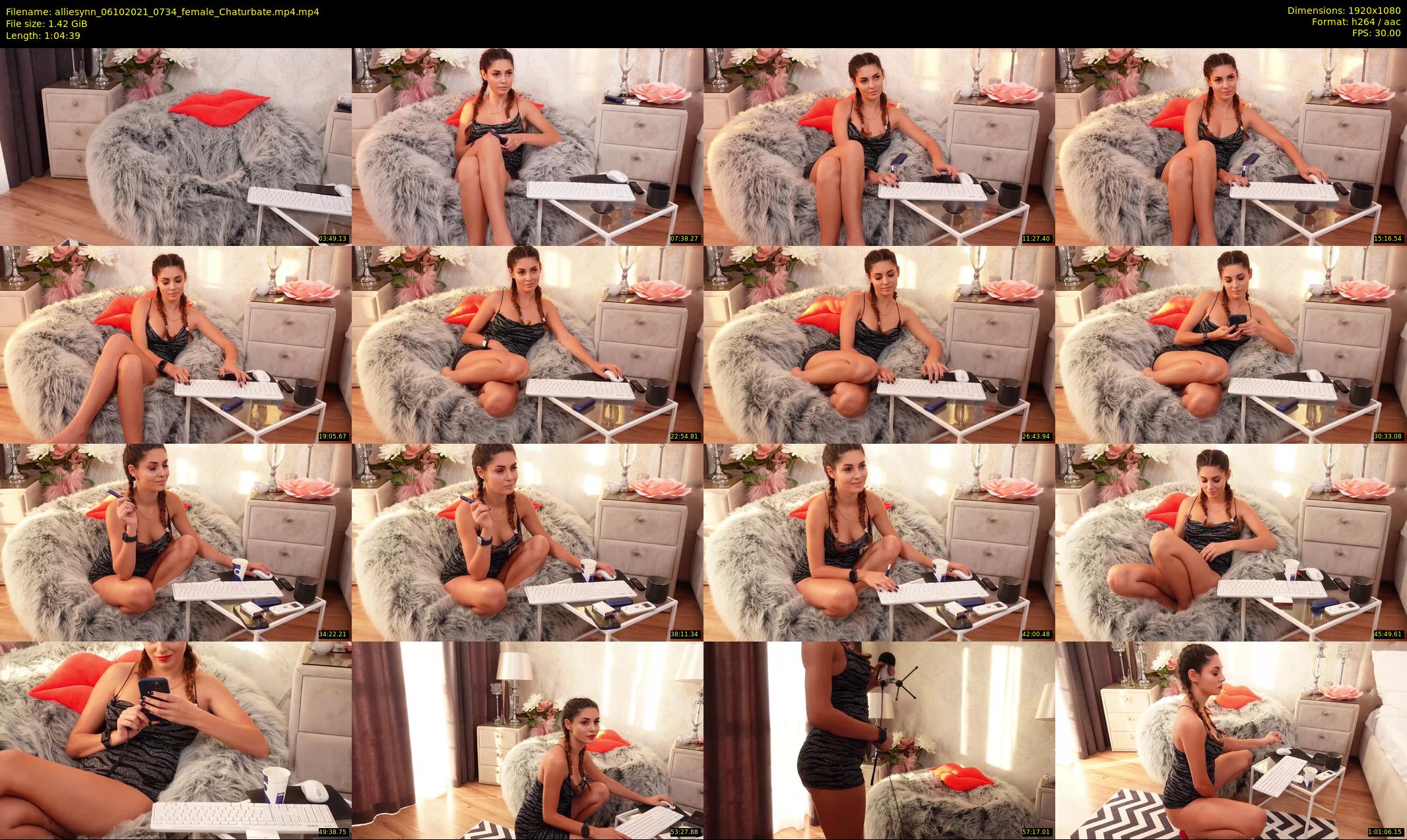 alliesynn — 65 minute Chaturbate female cam show recording, 1080p, Oct 6, 2021