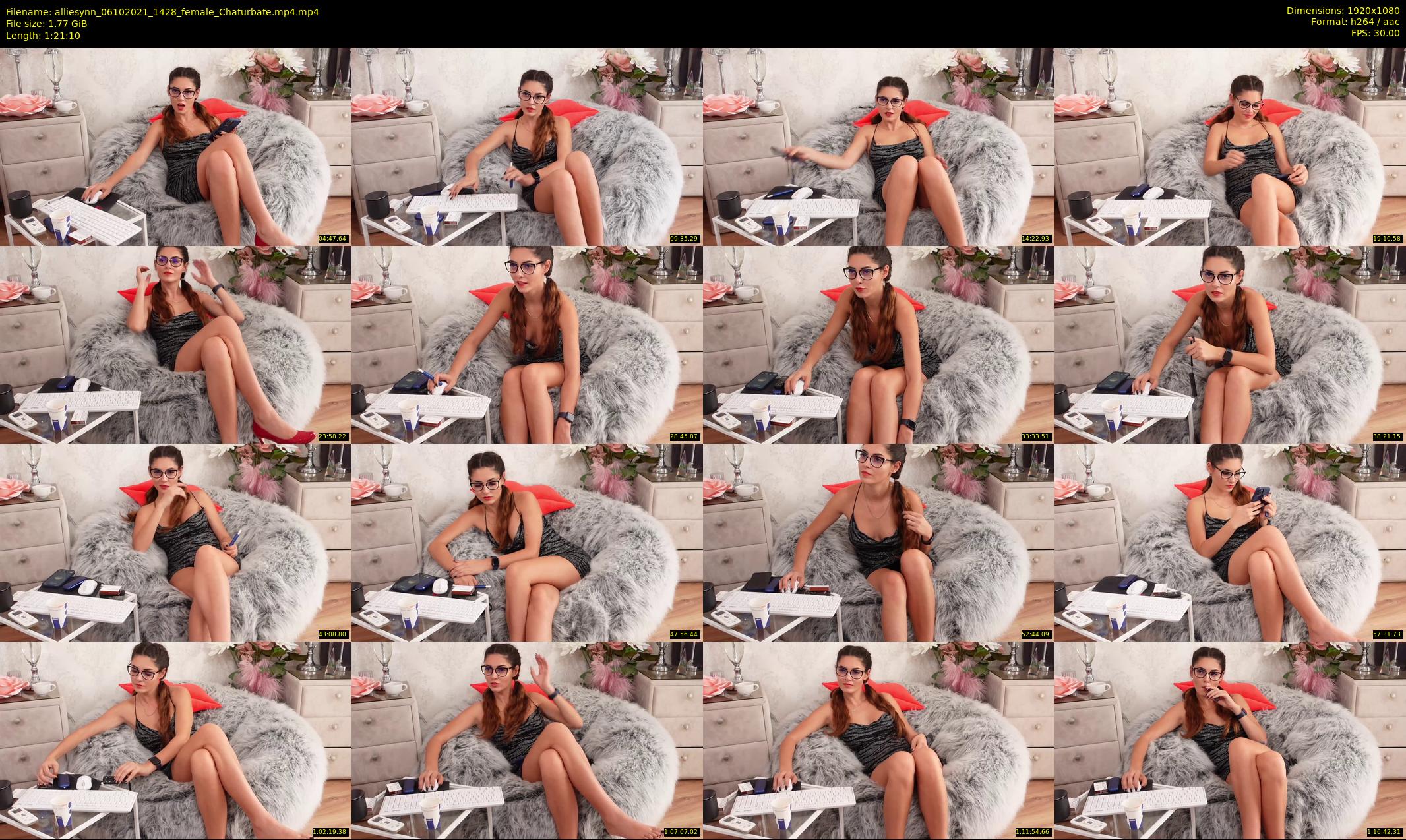 alliesynn — 82 minute Chaturbate female cam show recording, 1080p, Oct 6, 2021