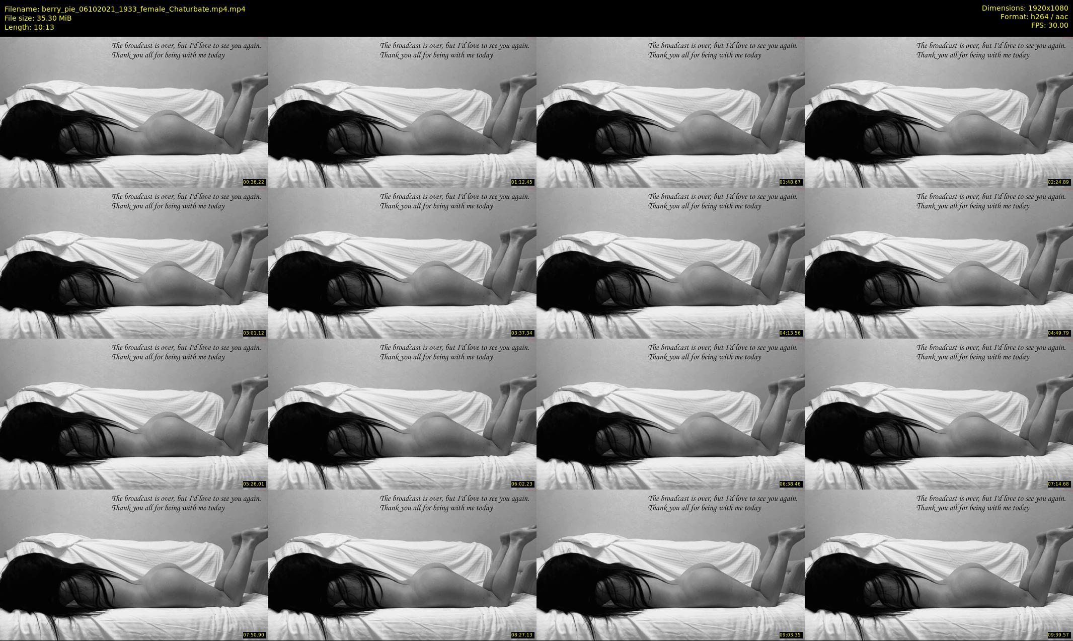 berry_pie — 11 minute Chaturbate female cam show recording, 1080p, Oct 6, 2021