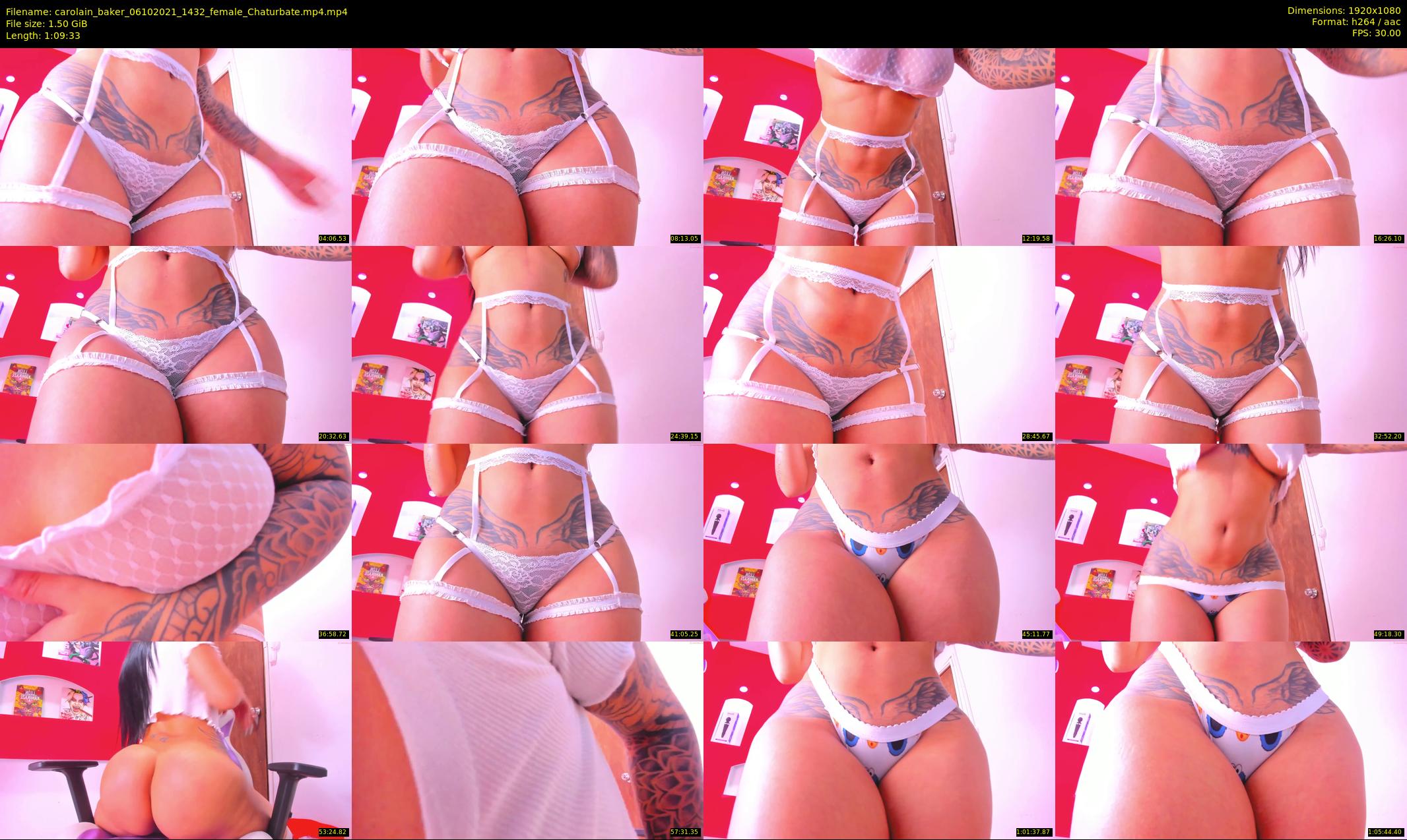 carolain_baker — 70 minute Chaturbate female cam show recording, 1080p, Oct 6, 2021
