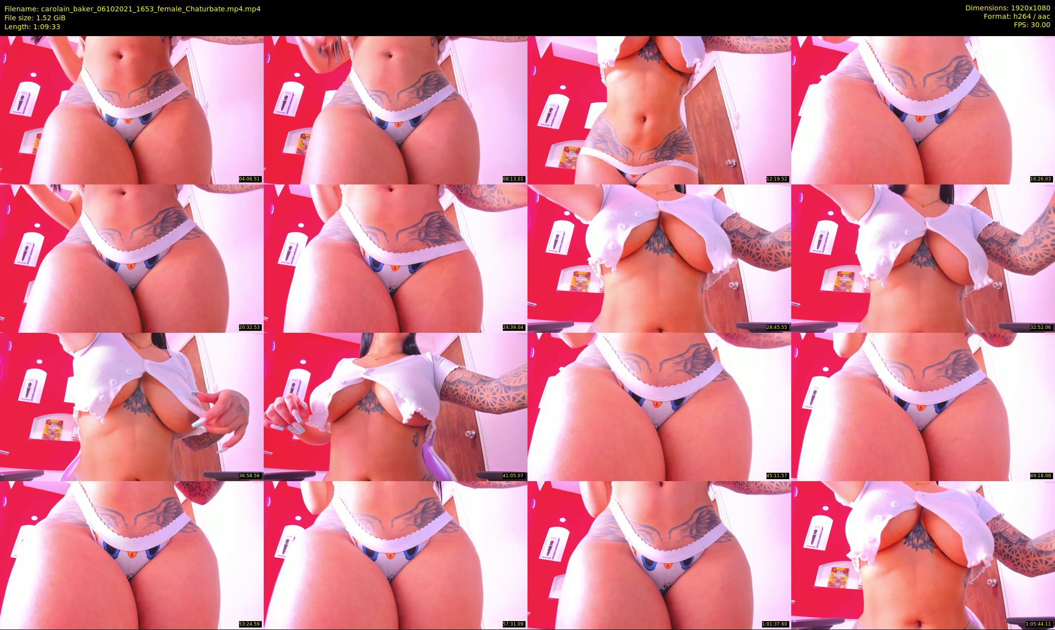 carolain_baker — 70 minute Chaturbate female cam show recording, 1080p, Oct 6, 2021