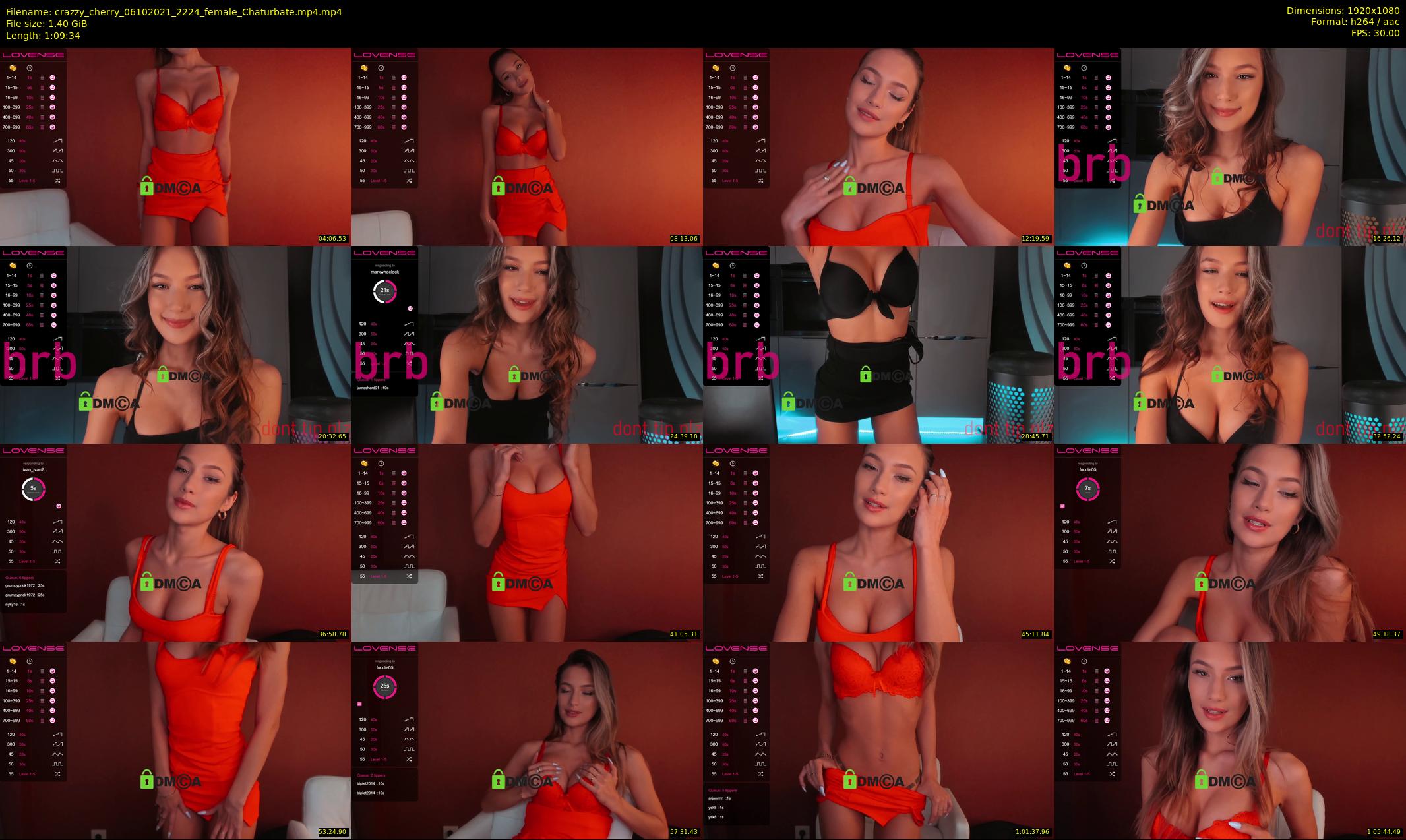 crazzy_cherry — 70 minute Chaturbate female cam show recording, 1080p, Oct 6, 2021
