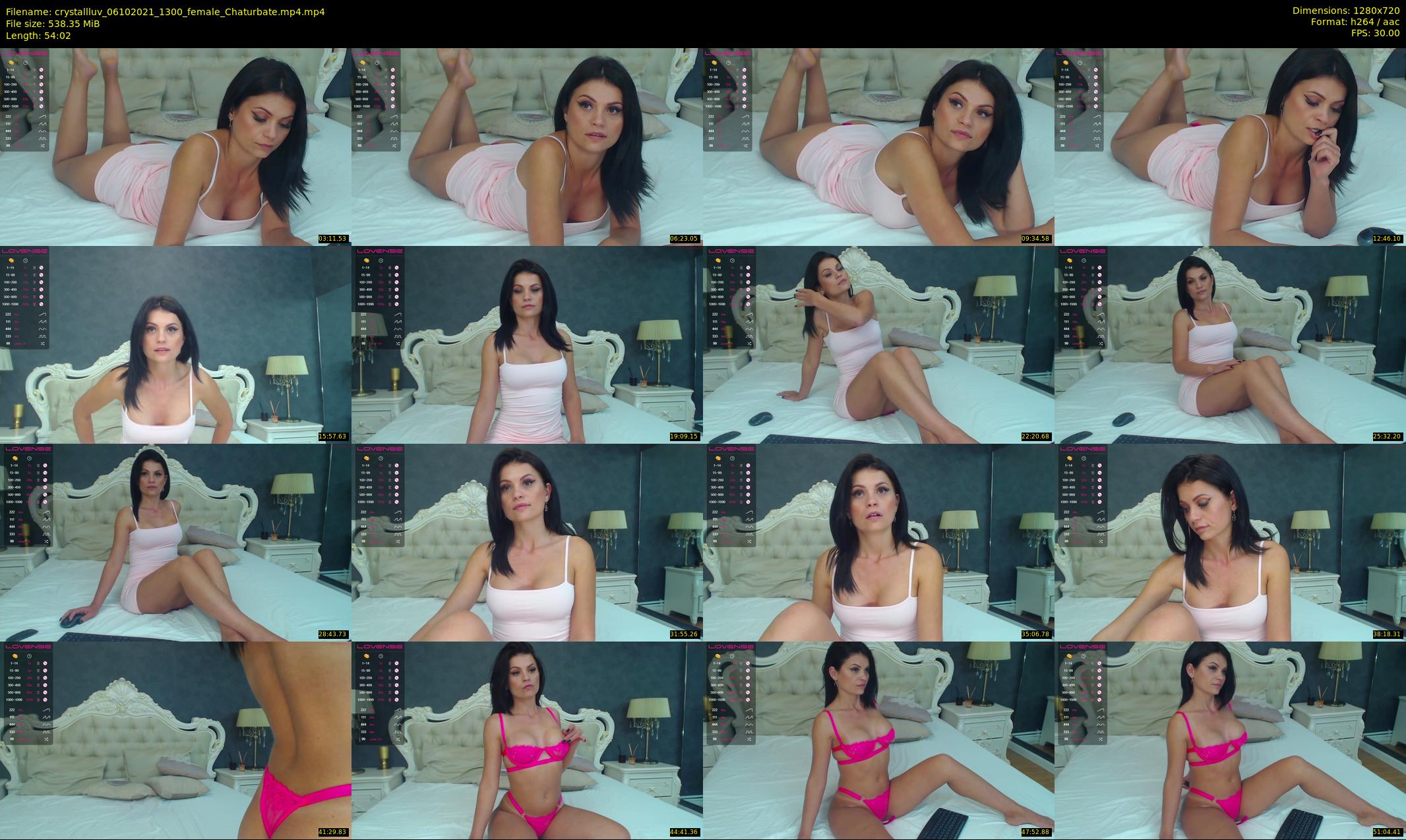 crystallluv — 55 minute Chaturbate female cam show recording, 720p, Oct 6, 2021