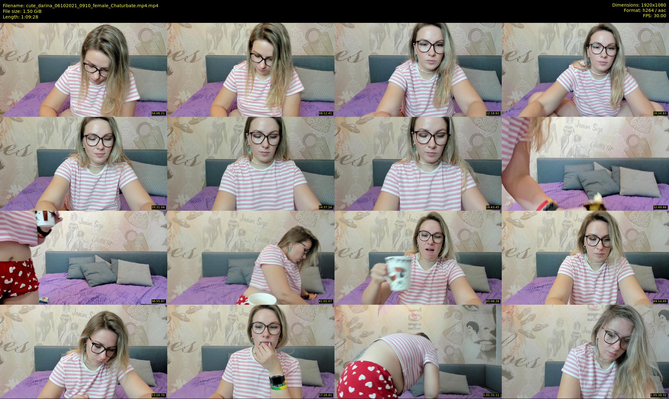 cute_darina — 70 minute Chaturbate female cam show recording, 1080p, Oct 6, 2021