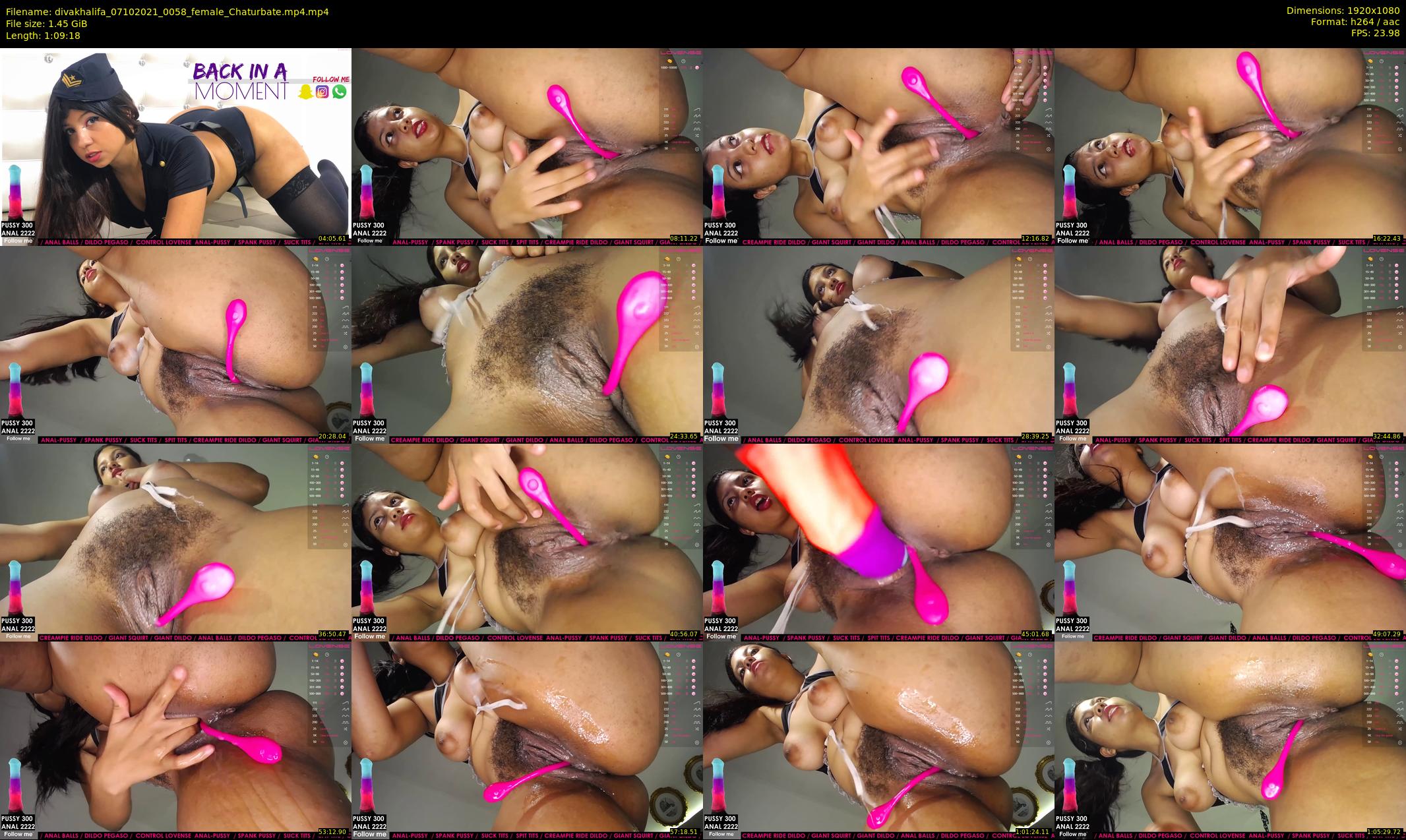 divakhalifa — 70 minute Chaturbate female cam show recording, 1080p, Oct 7, 2021