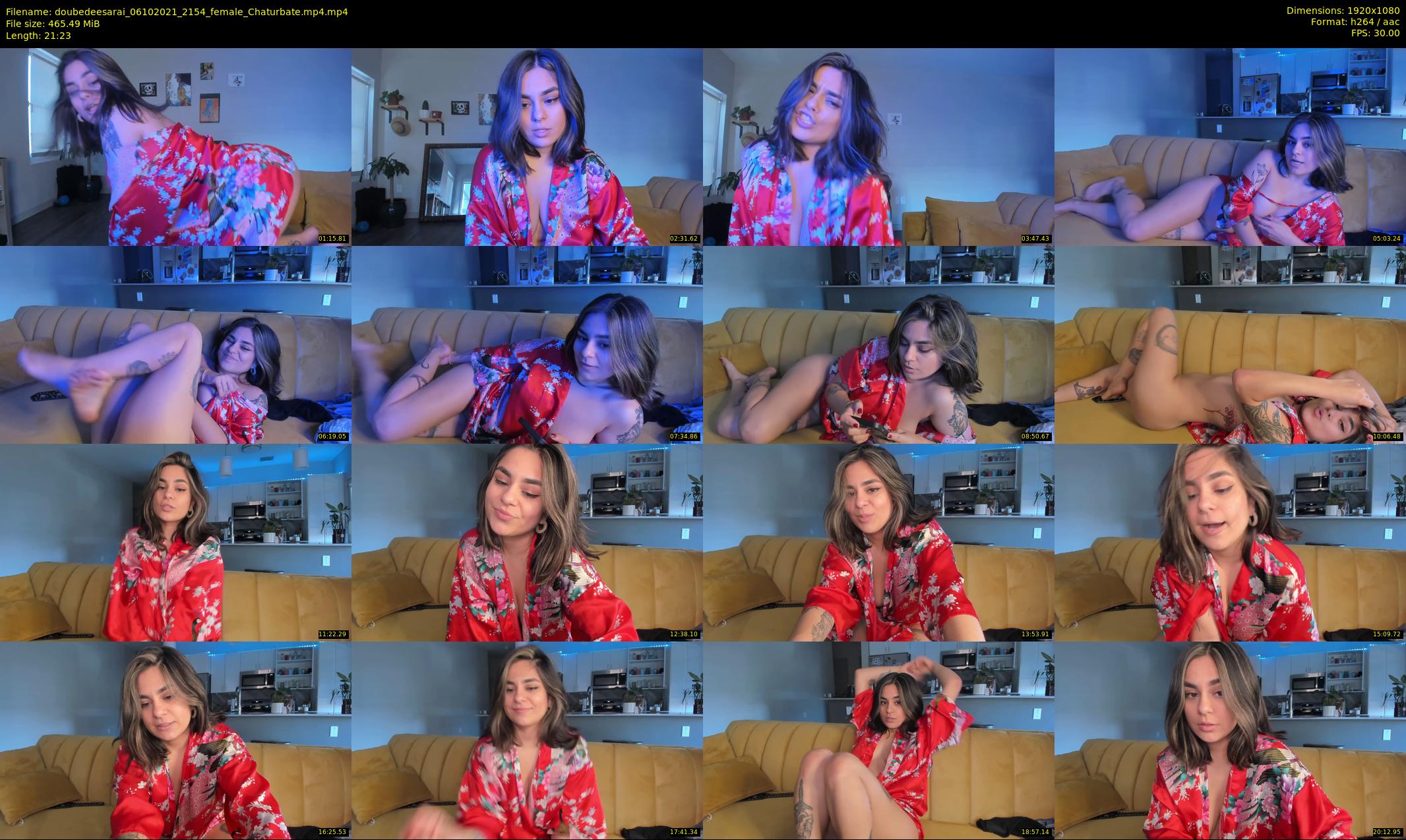 doubedeesarai — 22 minute Chaturbate female cam show recording, 1080p, Oct 6, 2021