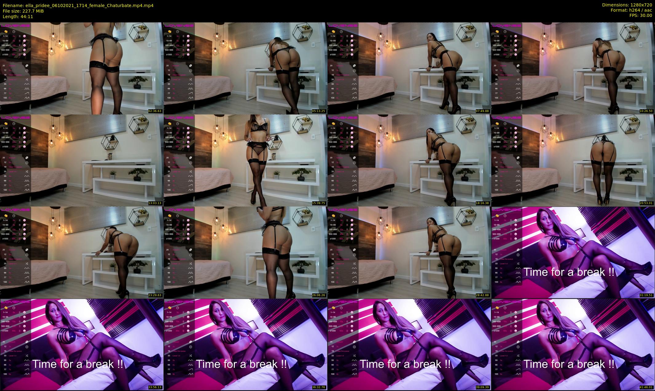 ella_pridee — 45 minute Chaturbate female cam show recording, 720p, Oct 6, 2021