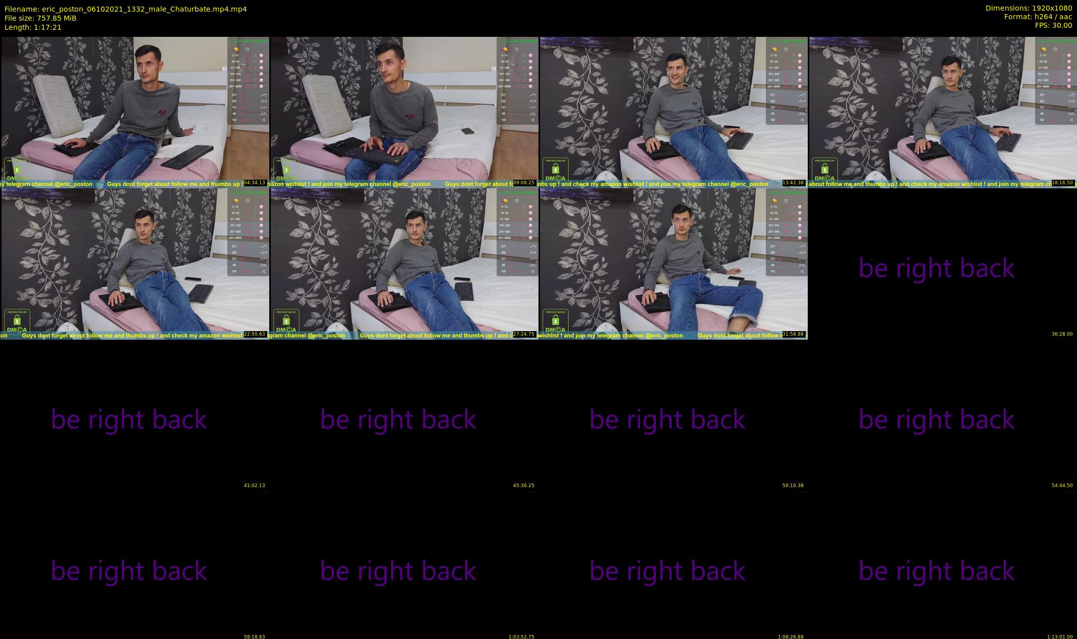 eric_poston — 78 minute Chaturbate male cam show recording, 1080p, Oct 6, 2021