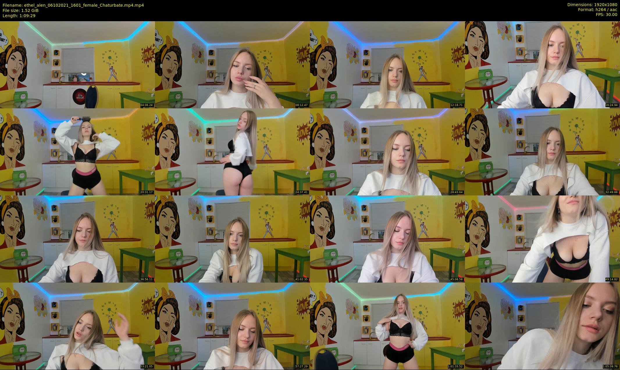 ethel_alen — 70 minute Chaturbate female cam show recording, 1080p, Oct 6, 2021