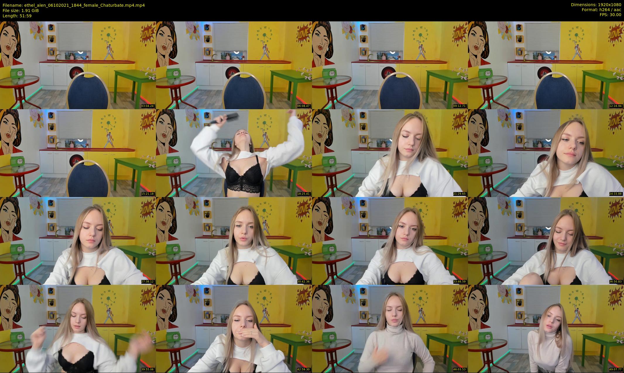ethel_alen — 52 minute Chaturbate female cam show recording, 1080p, Oct 6, 2021
