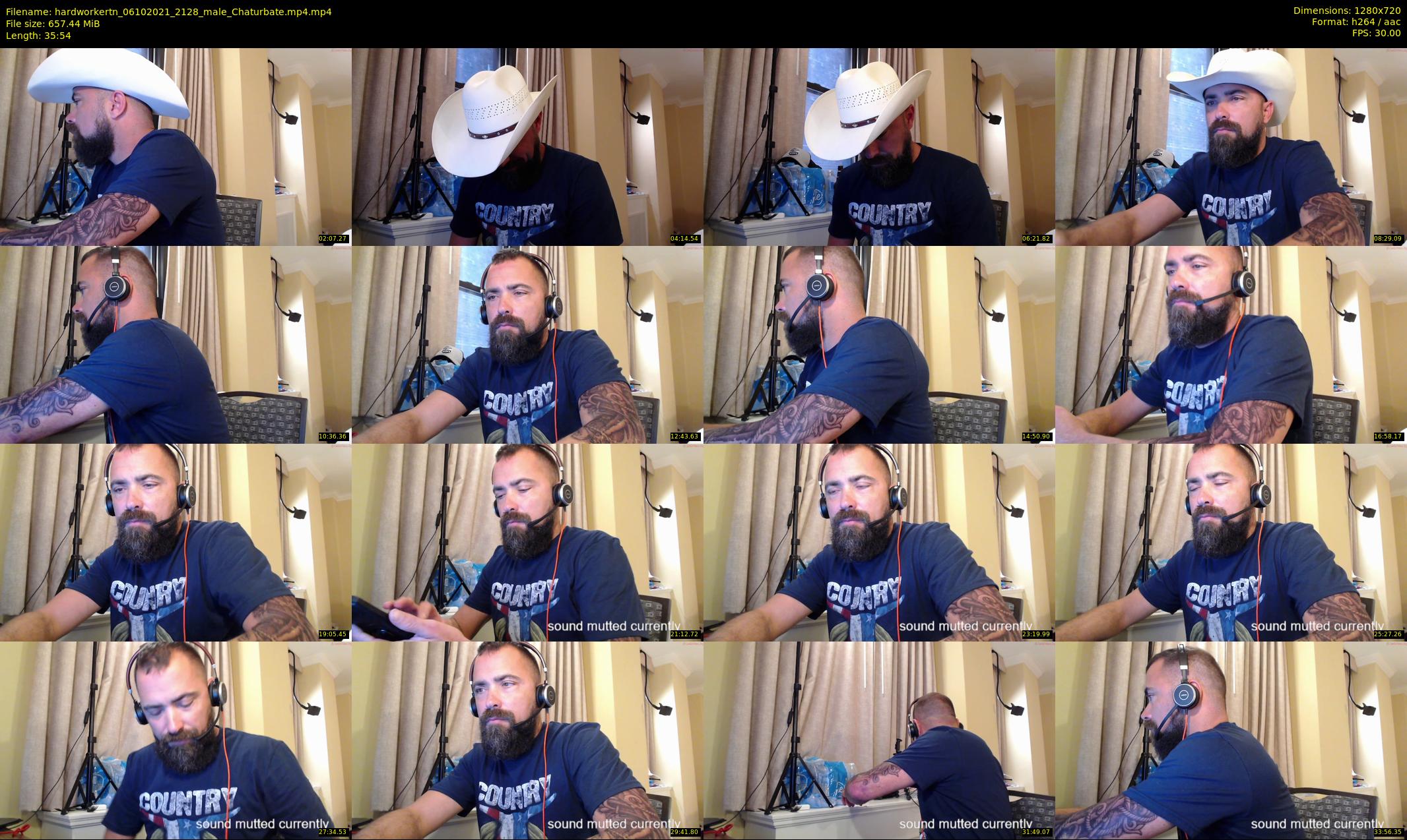 hardworkertn — 36 minute Chaturbate male cam show recording, 720p, Oct 6, 2021