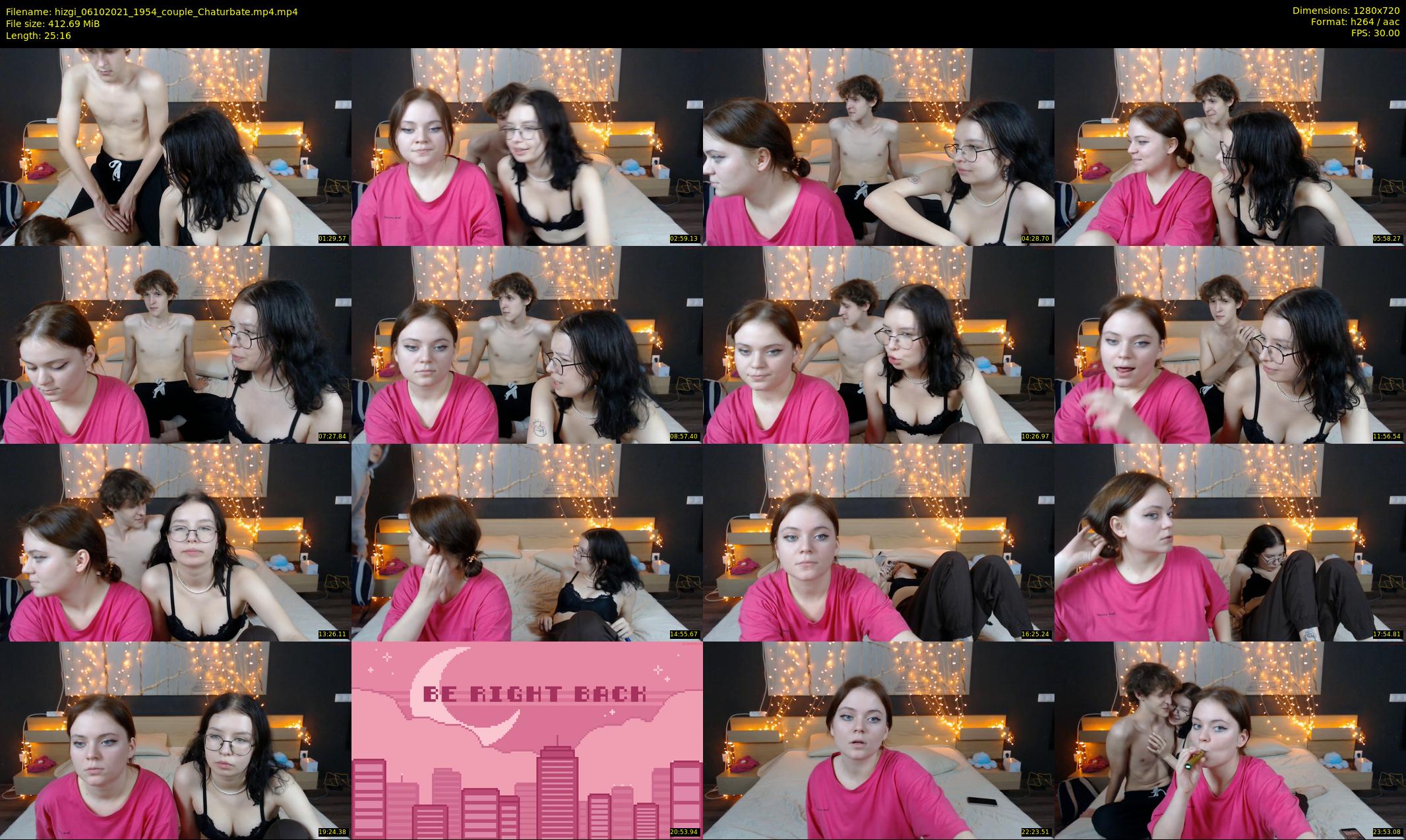 hizgi — 26 minute Chaturbate couple cam show recording, 720p, Oct 6, 2021