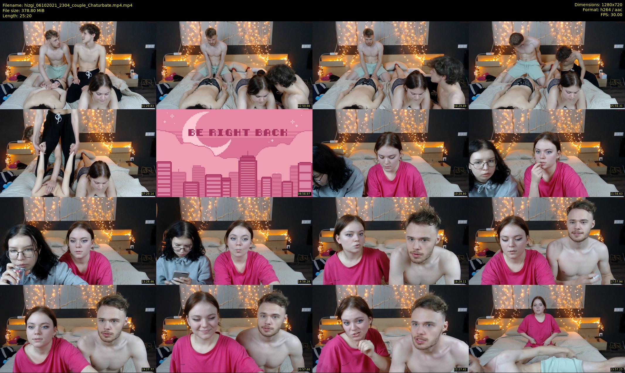 hizgi — 26 minute Chaturbate couple cam show recording, 720p, Oct 6, 2021