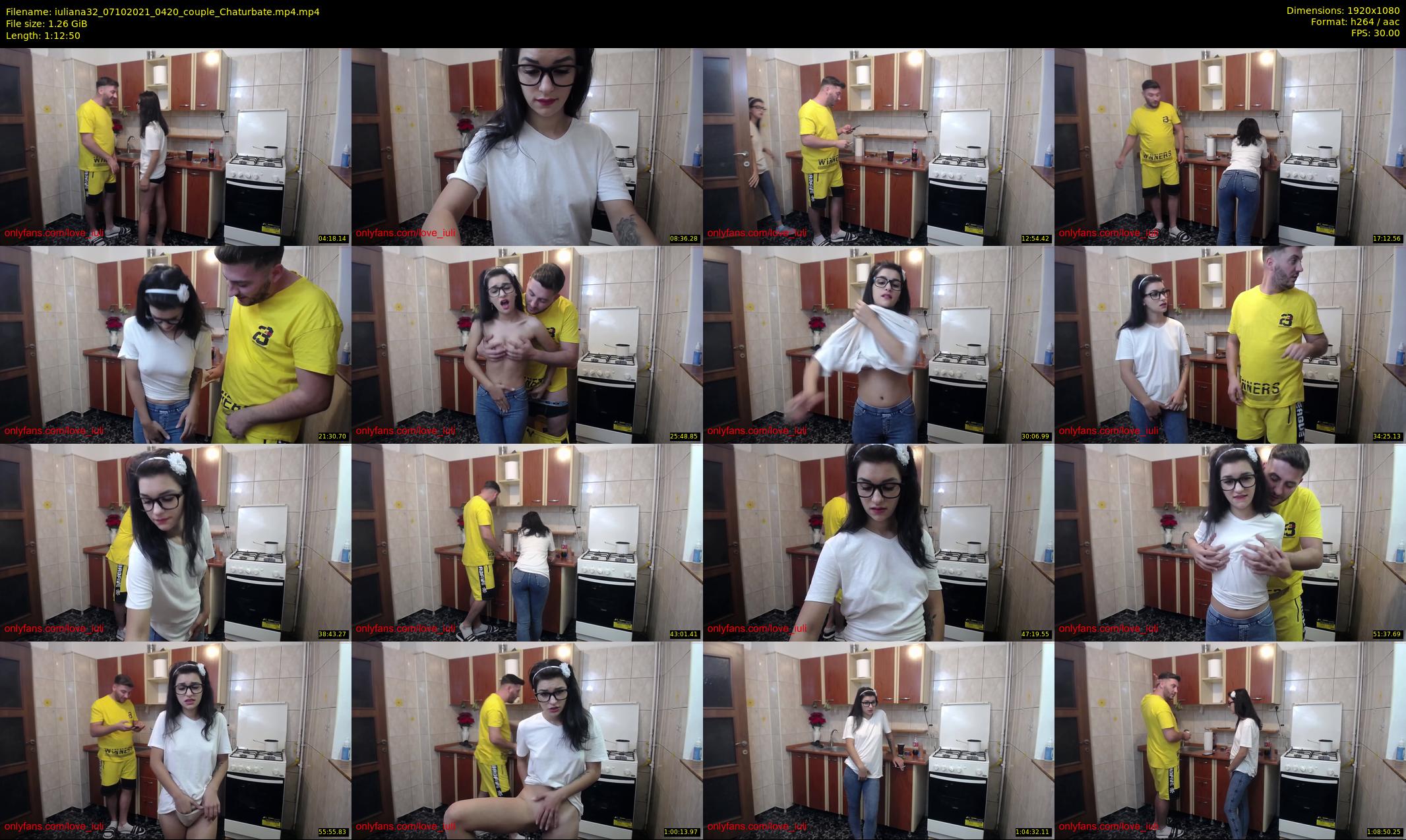 iuliana32 — 73 minute Chaturbate couple cam show recording, 1080p, Oct 7, 2021