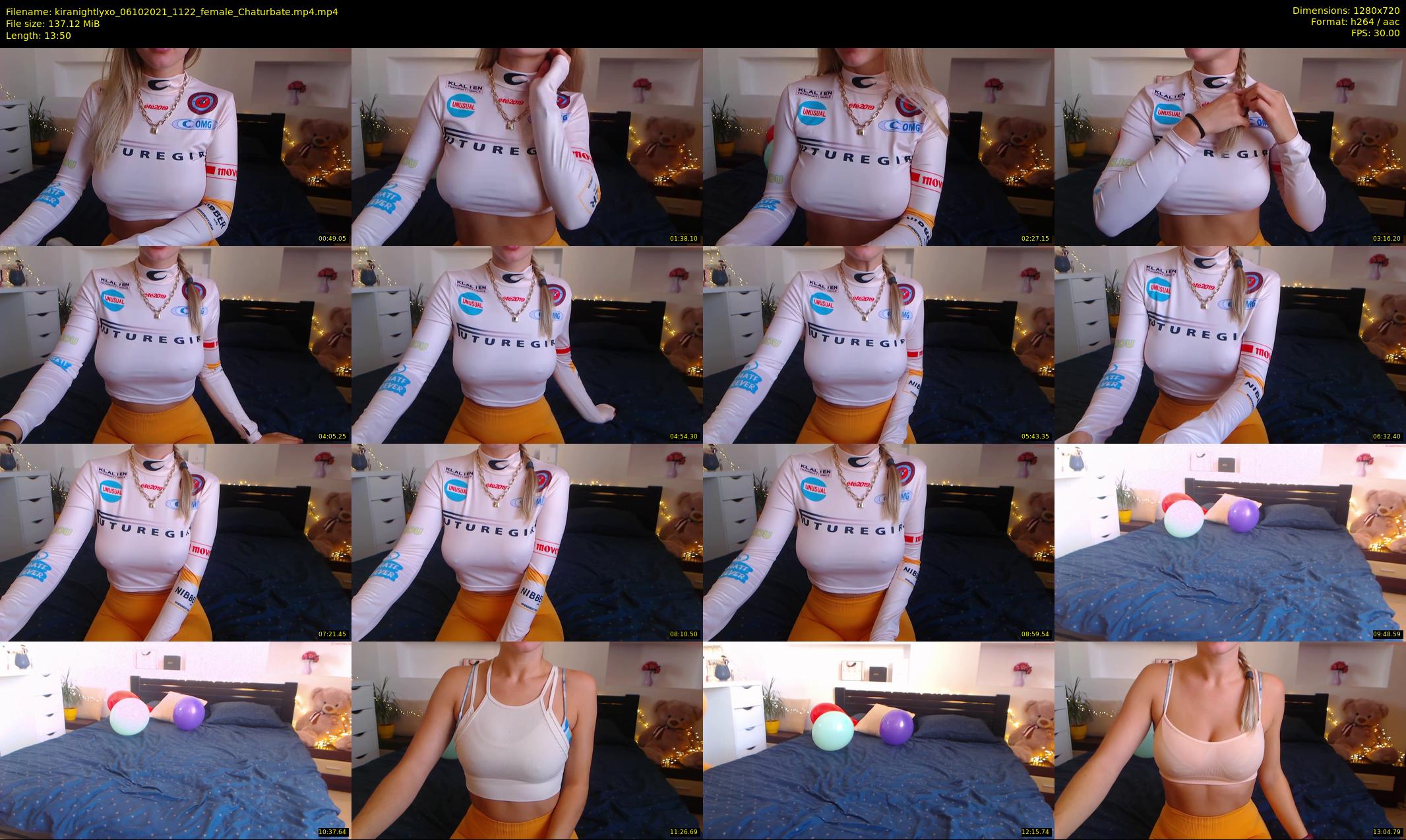 kiranightlyxo — 14 minute Chaturbate female cam show recording, 720p, Oct 6, 2021