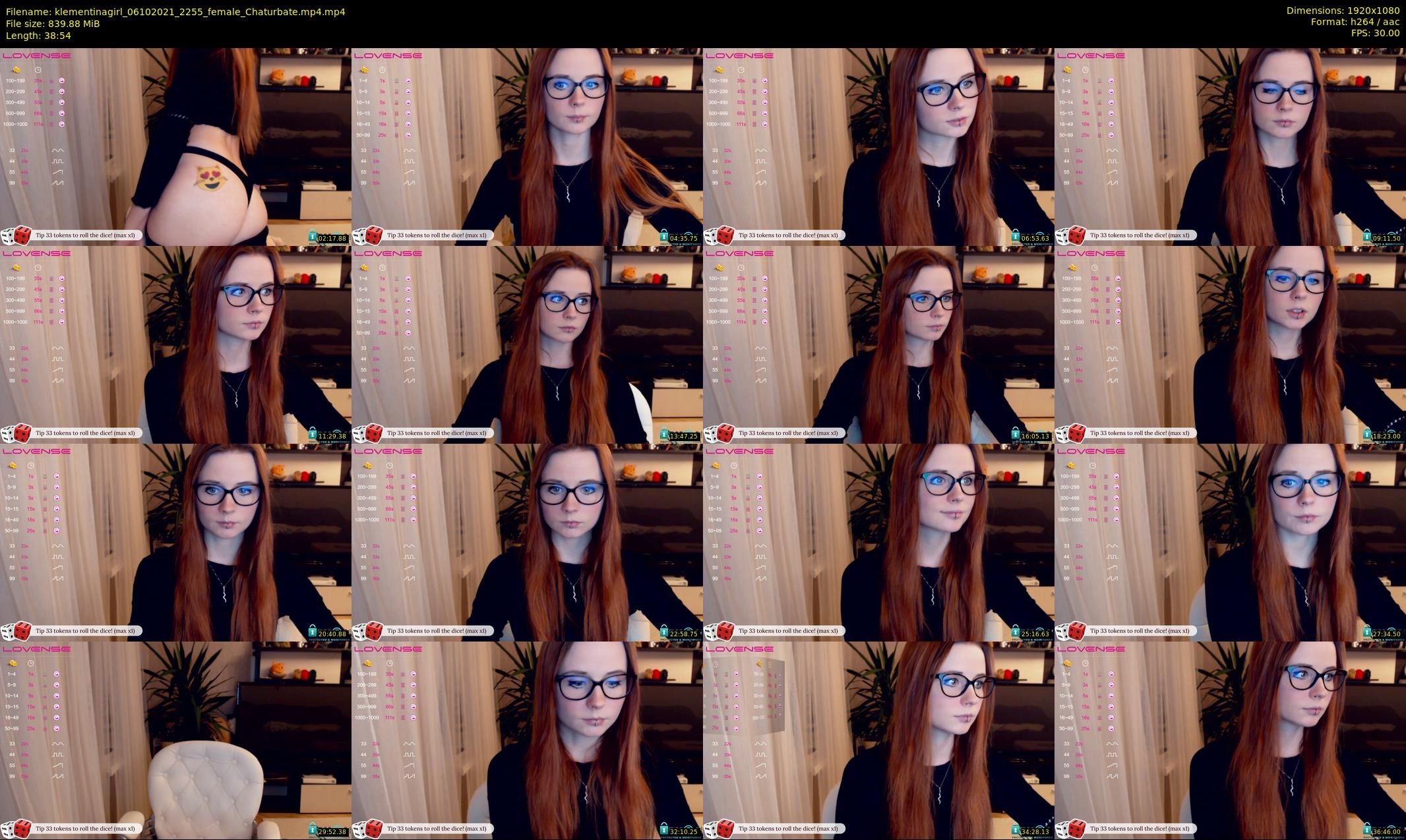 klementinagirl — 39 minute Chaturbate female cam show recording, 1080p, Oct 6, 2021