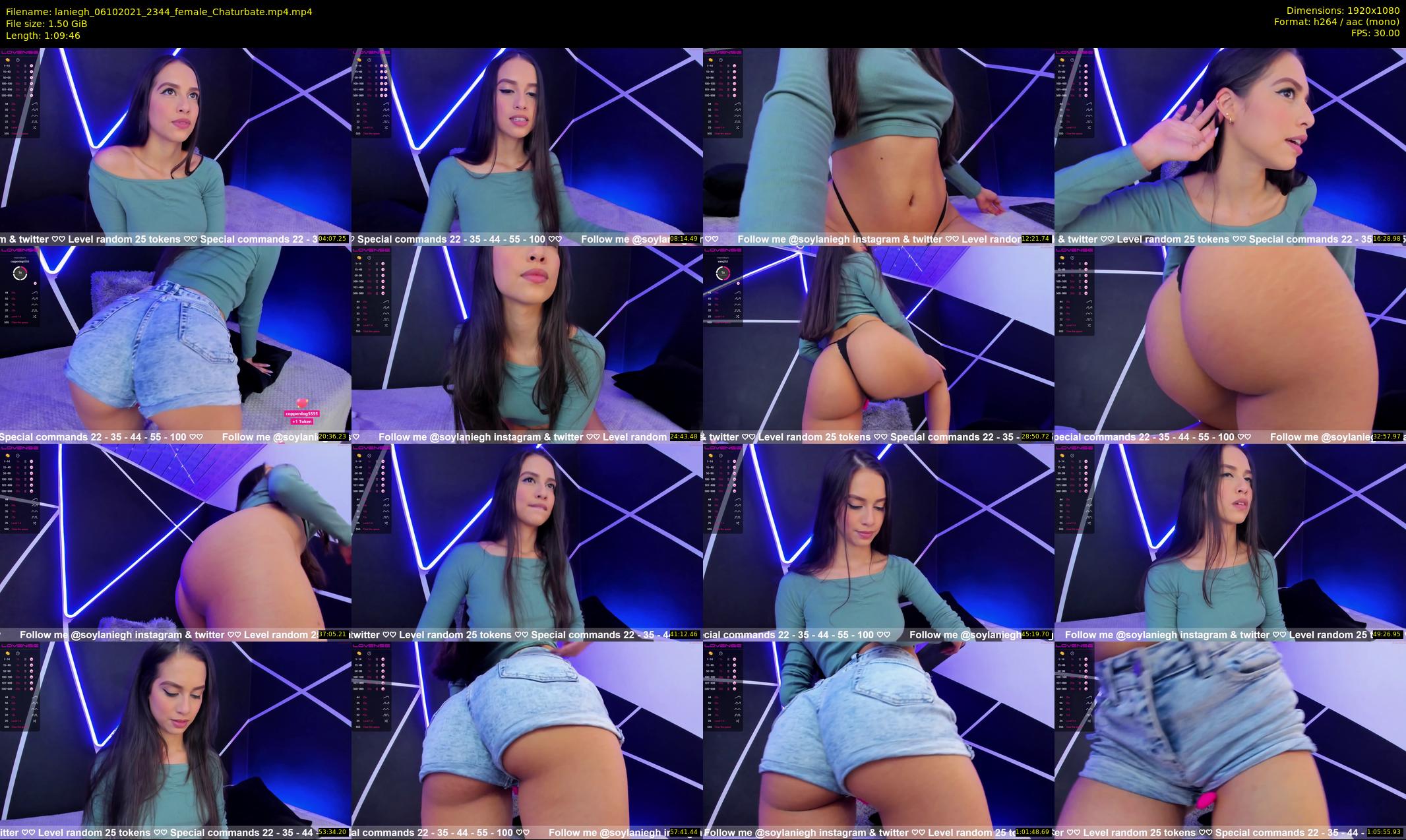laniegh — 70 minute Chaturbate female cam show recording, 1080p, Oct 6, 2021