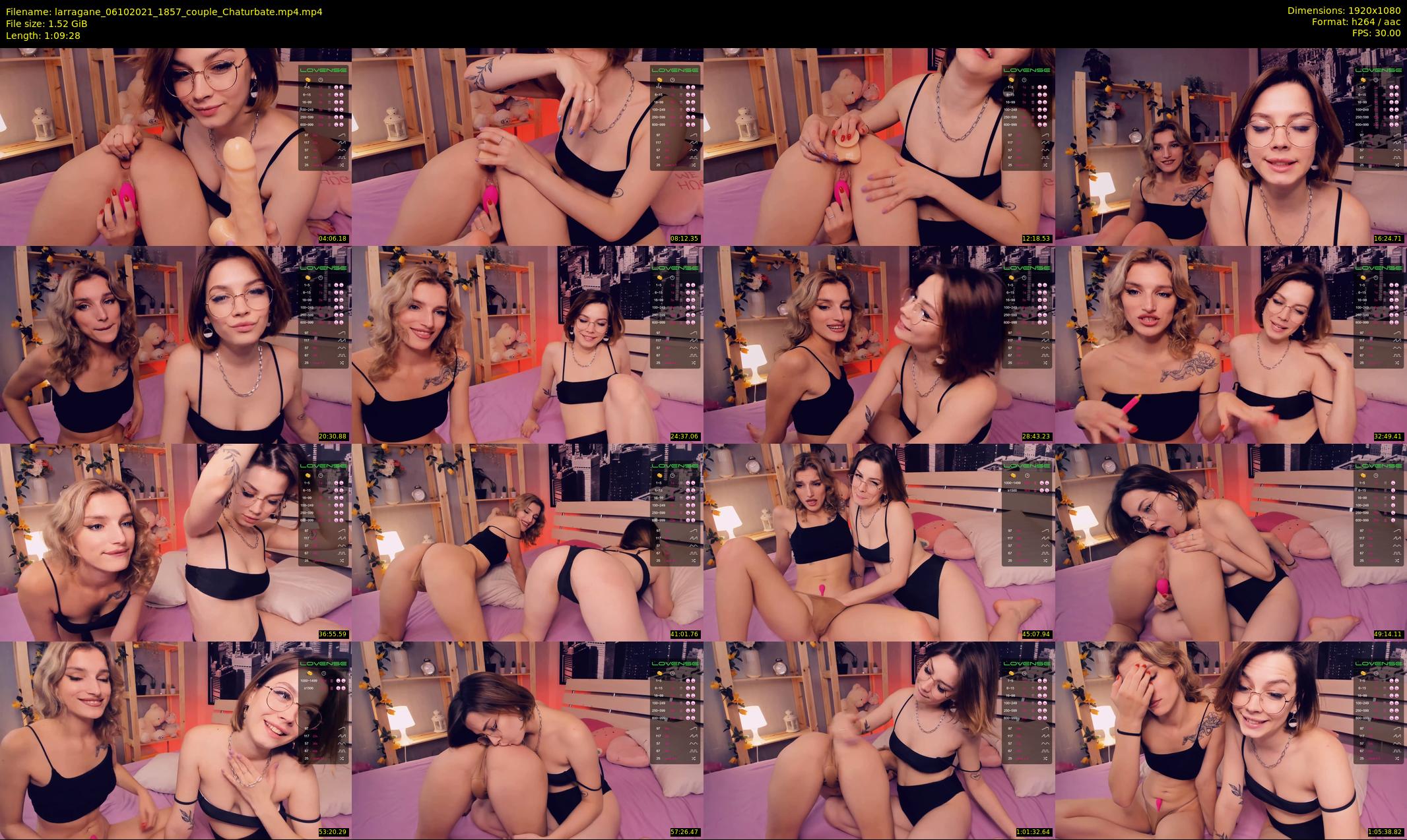 larragane — 70 minute Chaturbate couple cam show recording, 1080p, Oct 6, 2021