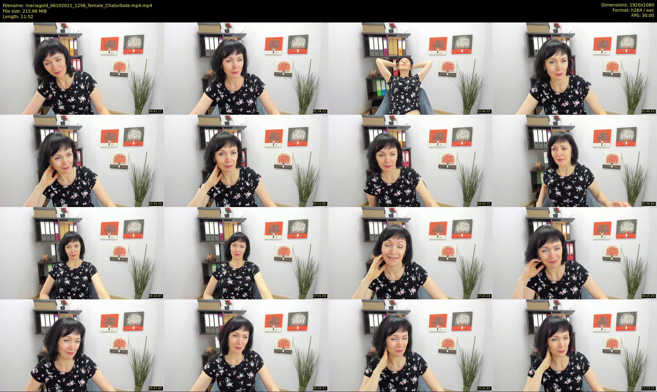 mariagold — 12 minute Chaturbate female cam show recording, 1080p, Oct 6, 2021