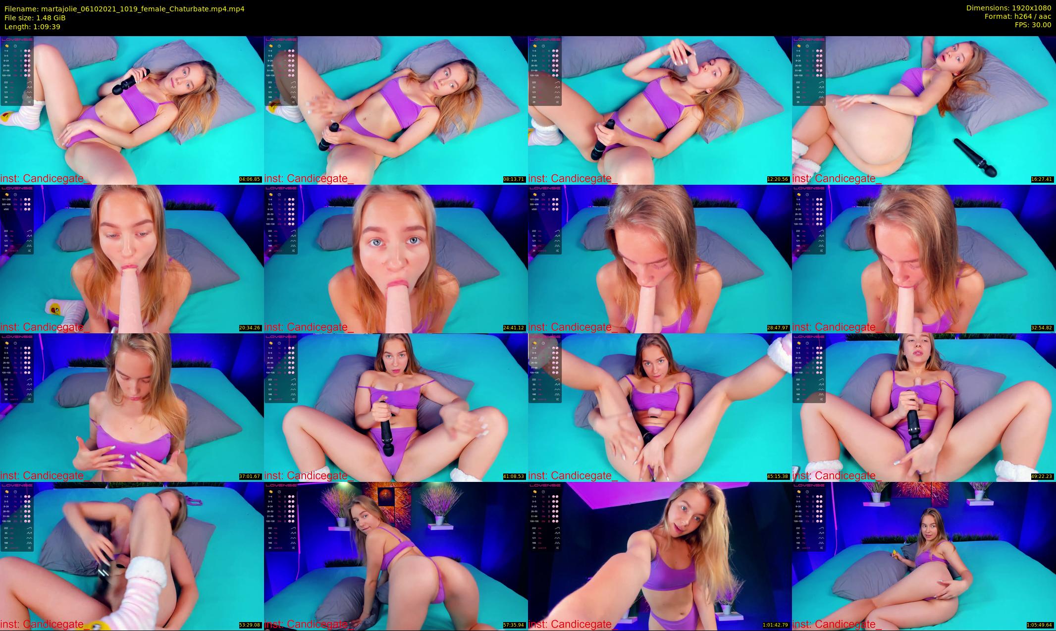martajolie — 70 minute Chaturbate female cam show recording, 1080p, Oct 6, 2021