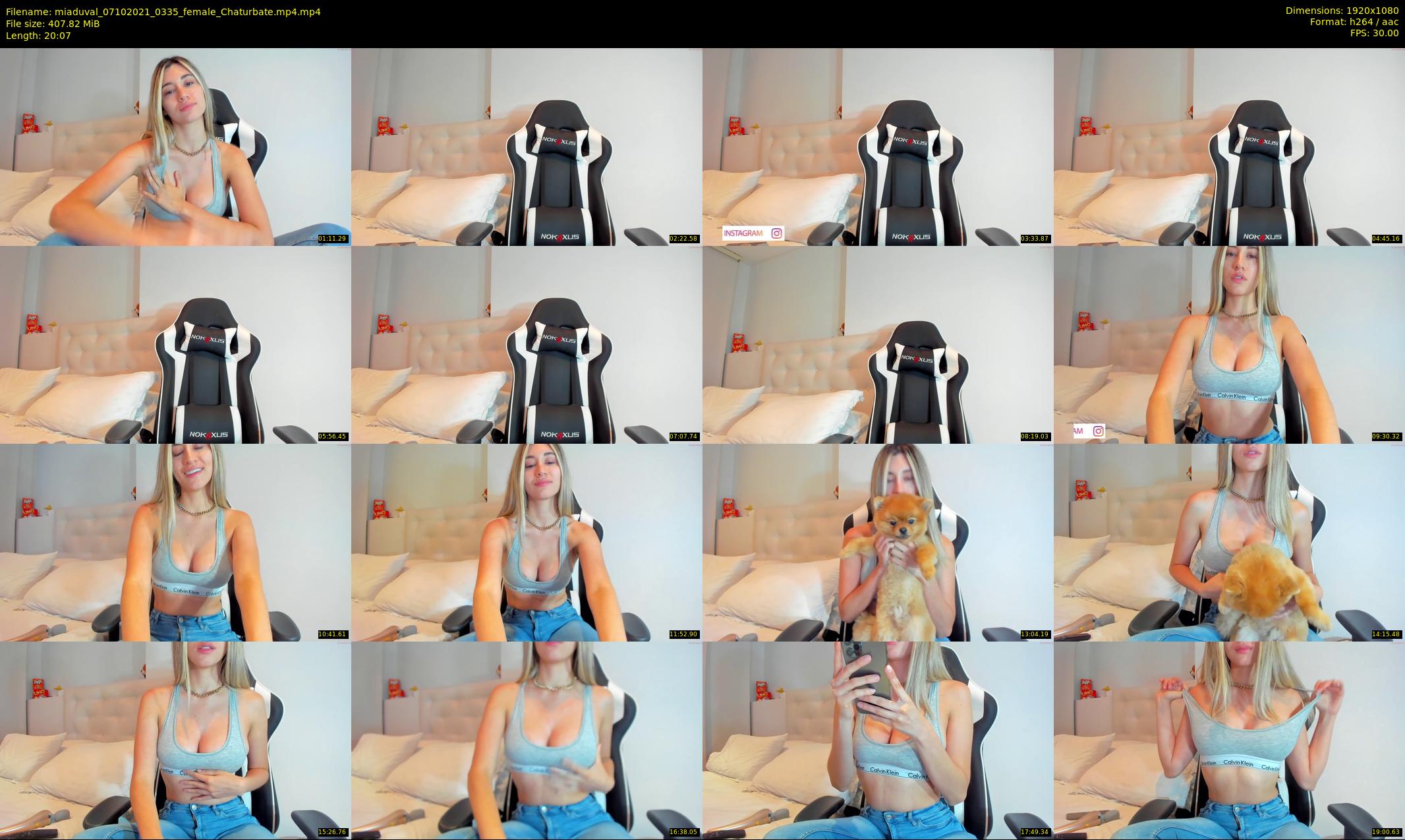 miaduval — 21 minute Chaturbate female cam show recording, 1080p, Oct 7, 2021
