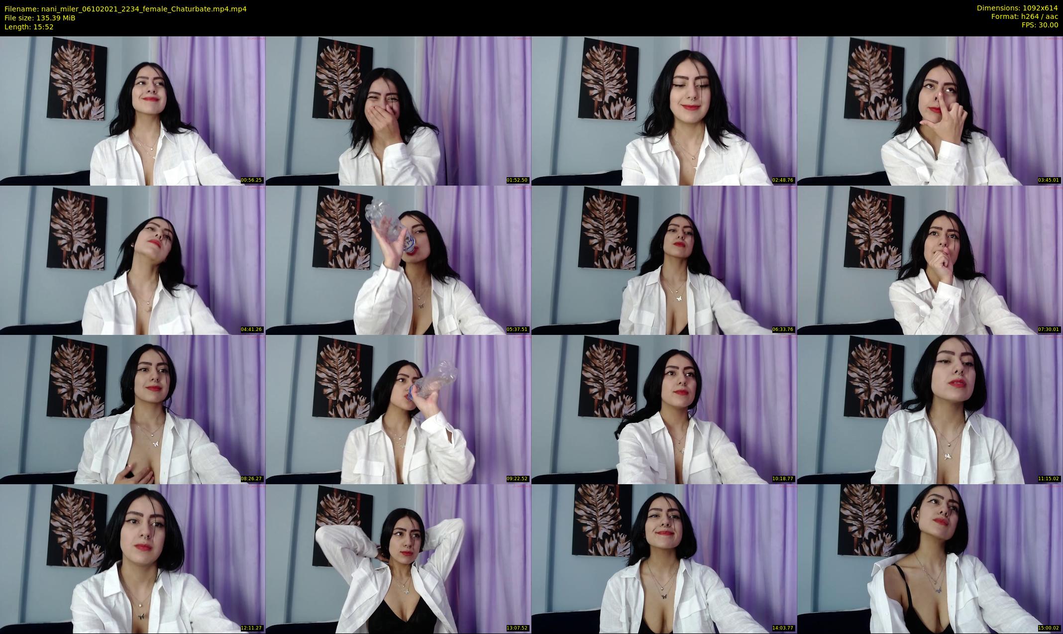nani_miler — 16 minute Chaturbate female cam show recording, 480p, Oct 6, 2021