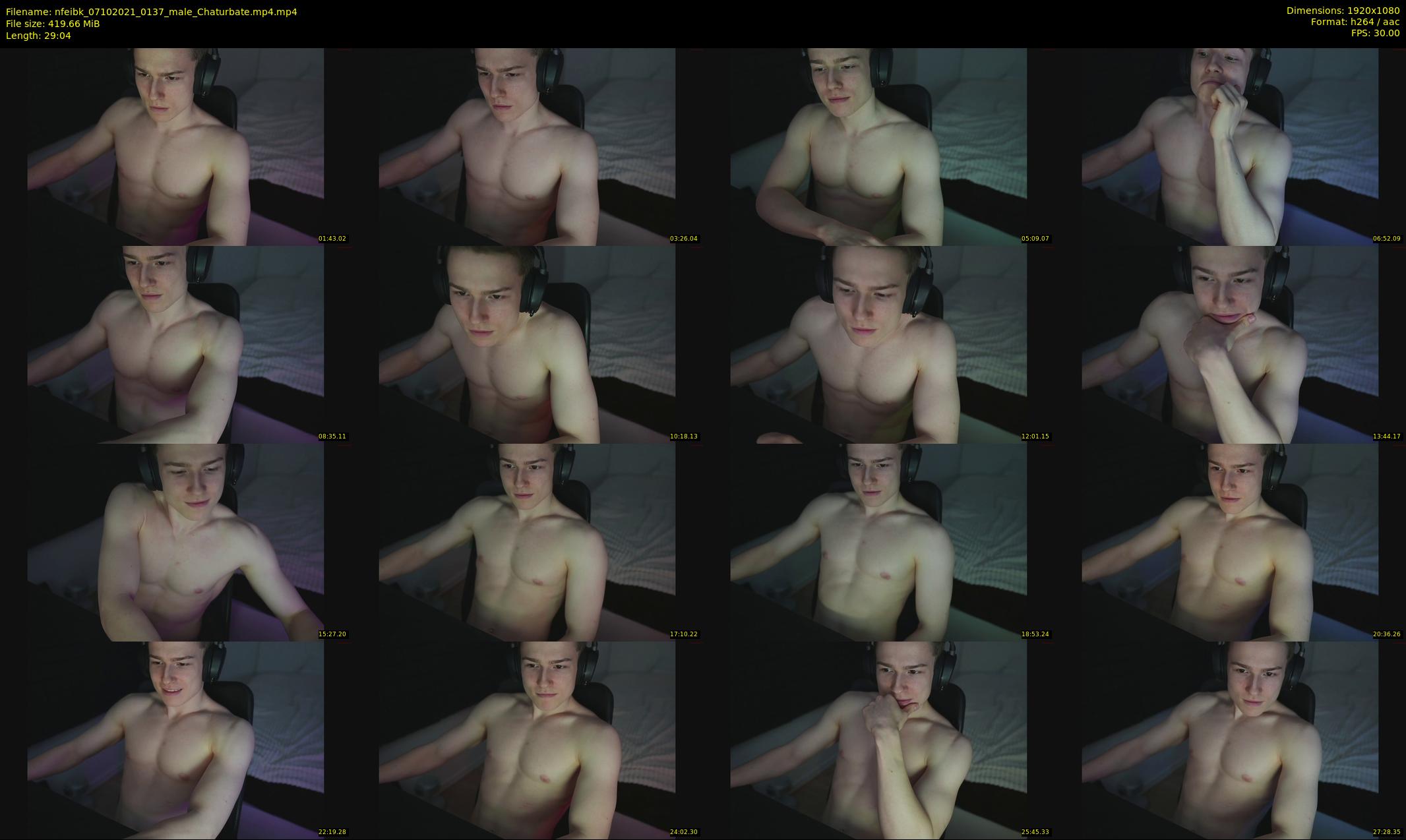 nfeibk — 30 minute Chaturbate male cam show recording, 1080p, Oct 7, 2021