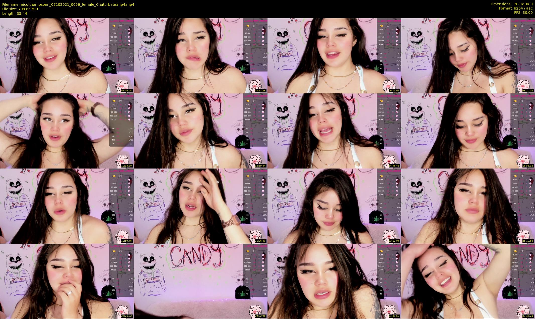 nicolthompsonn — 36 minute Chaturbate female cam show recording, 1080p, Oct 7, 2021