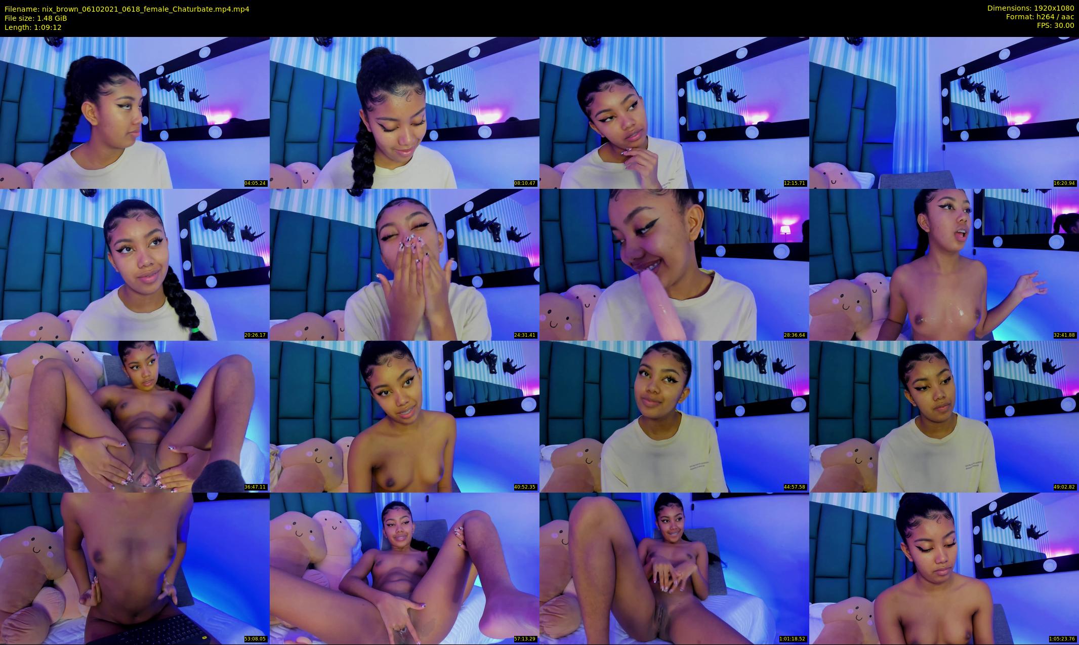 nix_brown — 70 minute Chaturbate female cam show recording, 1080p, Oct 6, 2021