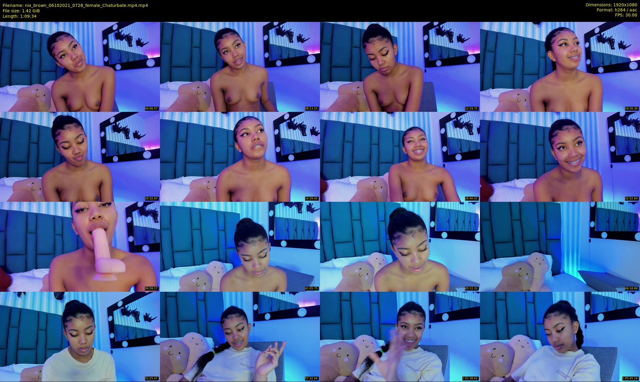 nix_brown — 70 minute Chaturbate female cam show recording, 1080p, Oct 6, 2021