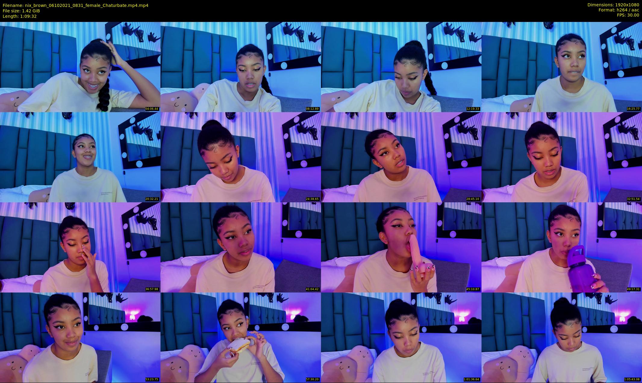 nix_brown — 70 minute Chaturbate female cam show recording, 1080p, Oct 6, 2021