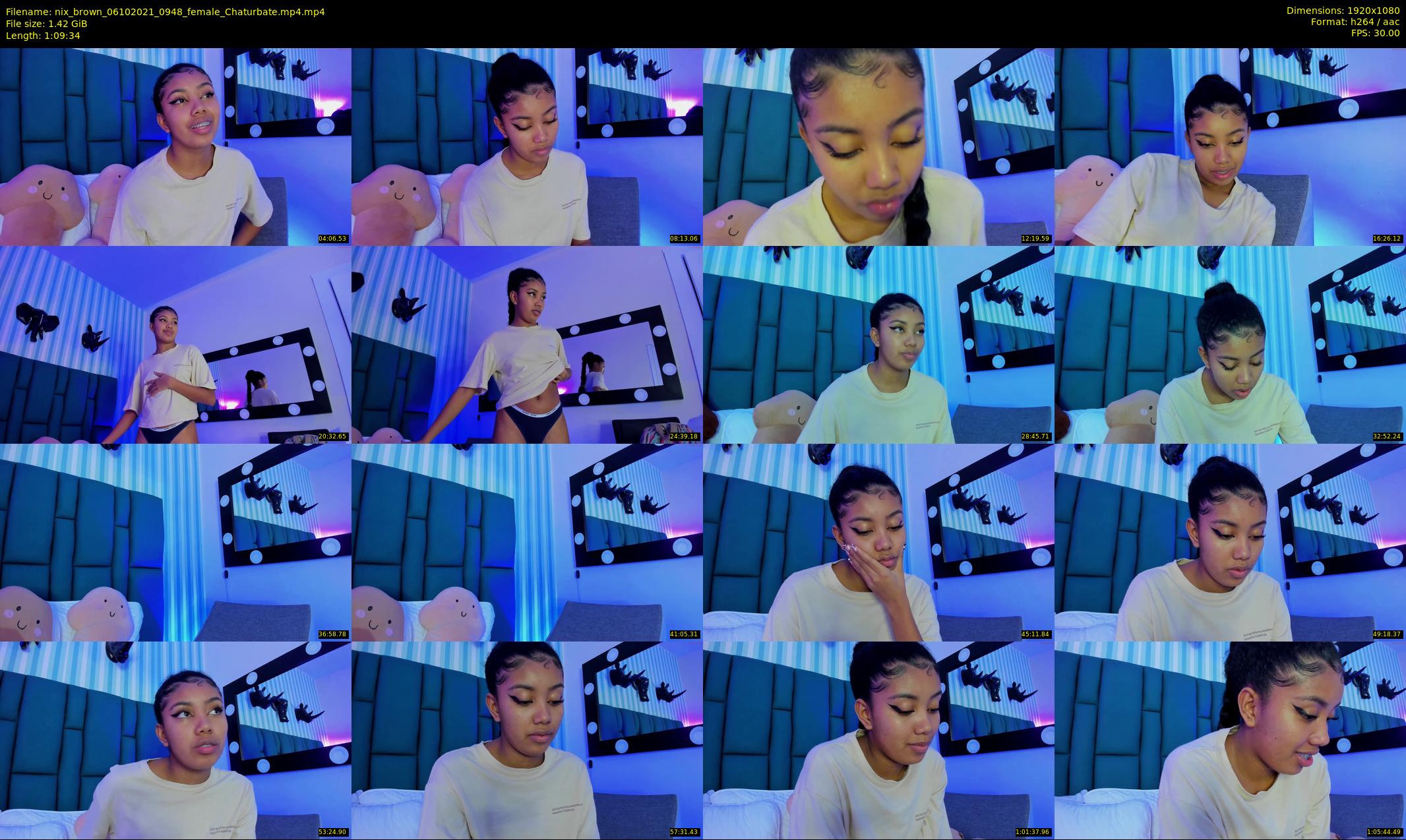 nix_brown — 70 minute Chaturbate female cam show recording, 1080p, Oct 6, 2021