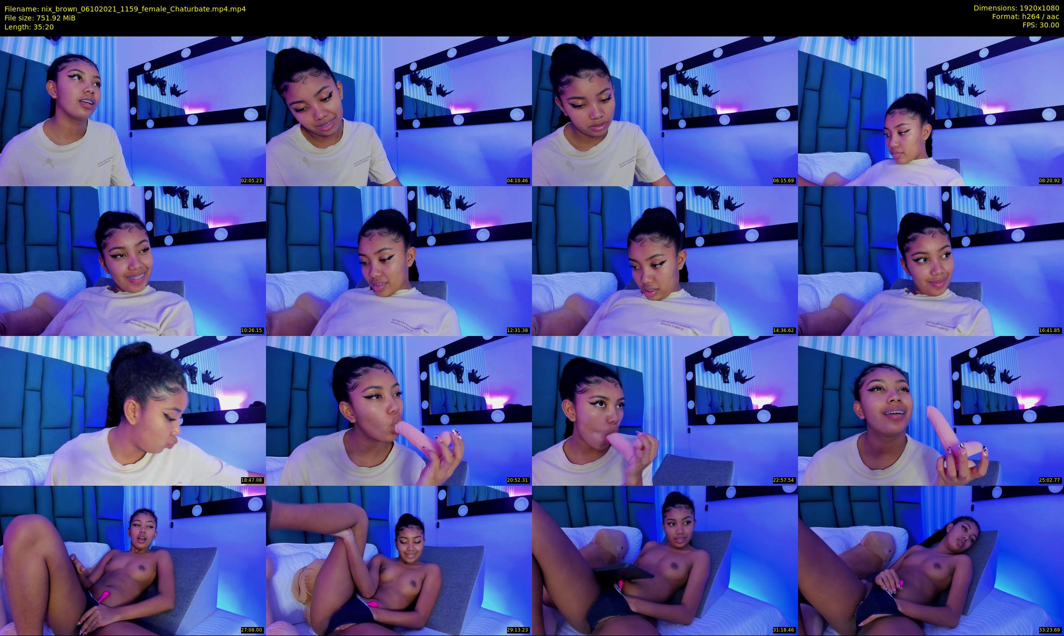 nix_brown — 36 minute Chaturbate female cam show recording, 1080p, Oct 6, 2021