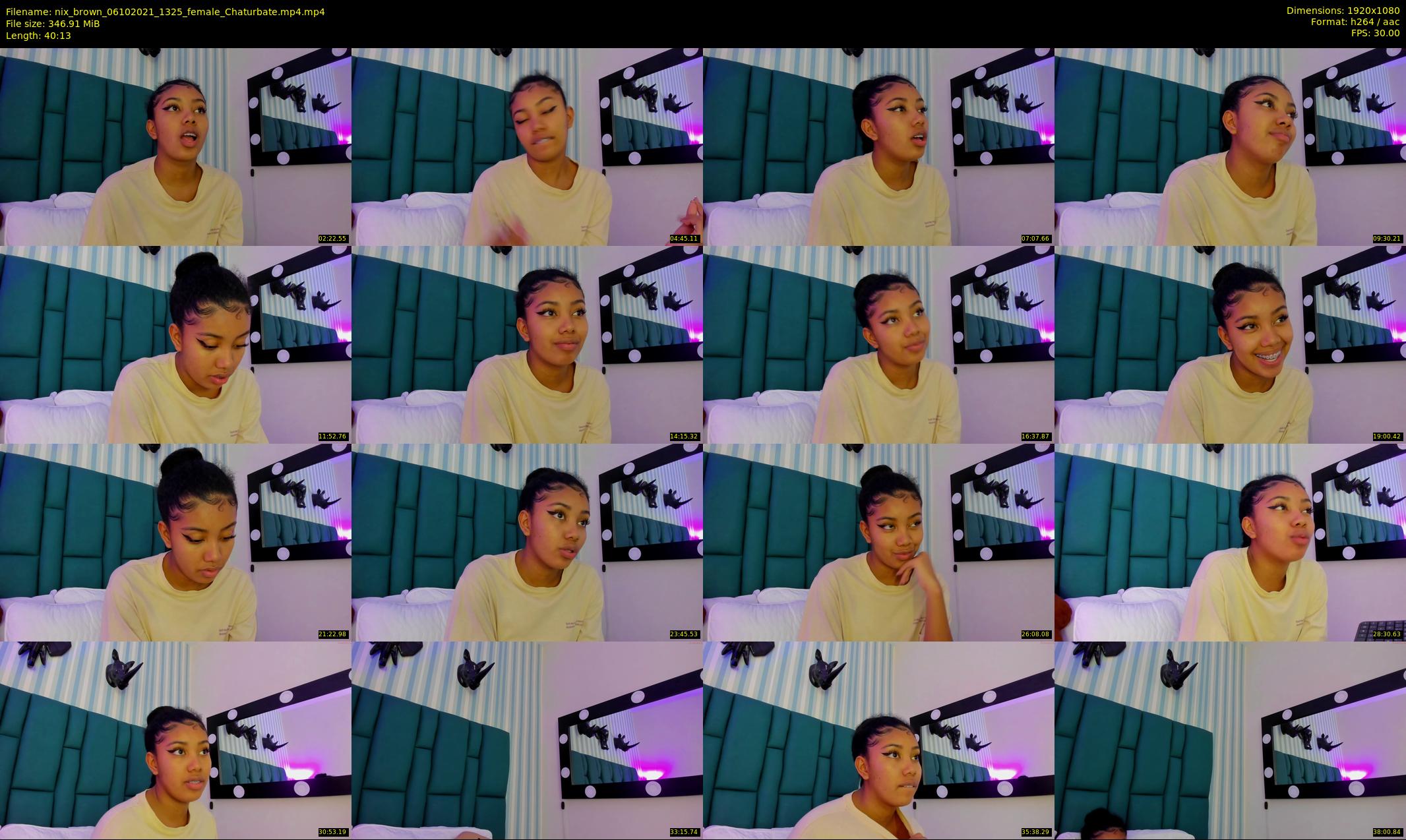 nix_brown — 41 minute Chaturbate female cam show recording, 1080p, Oct 6, 2021