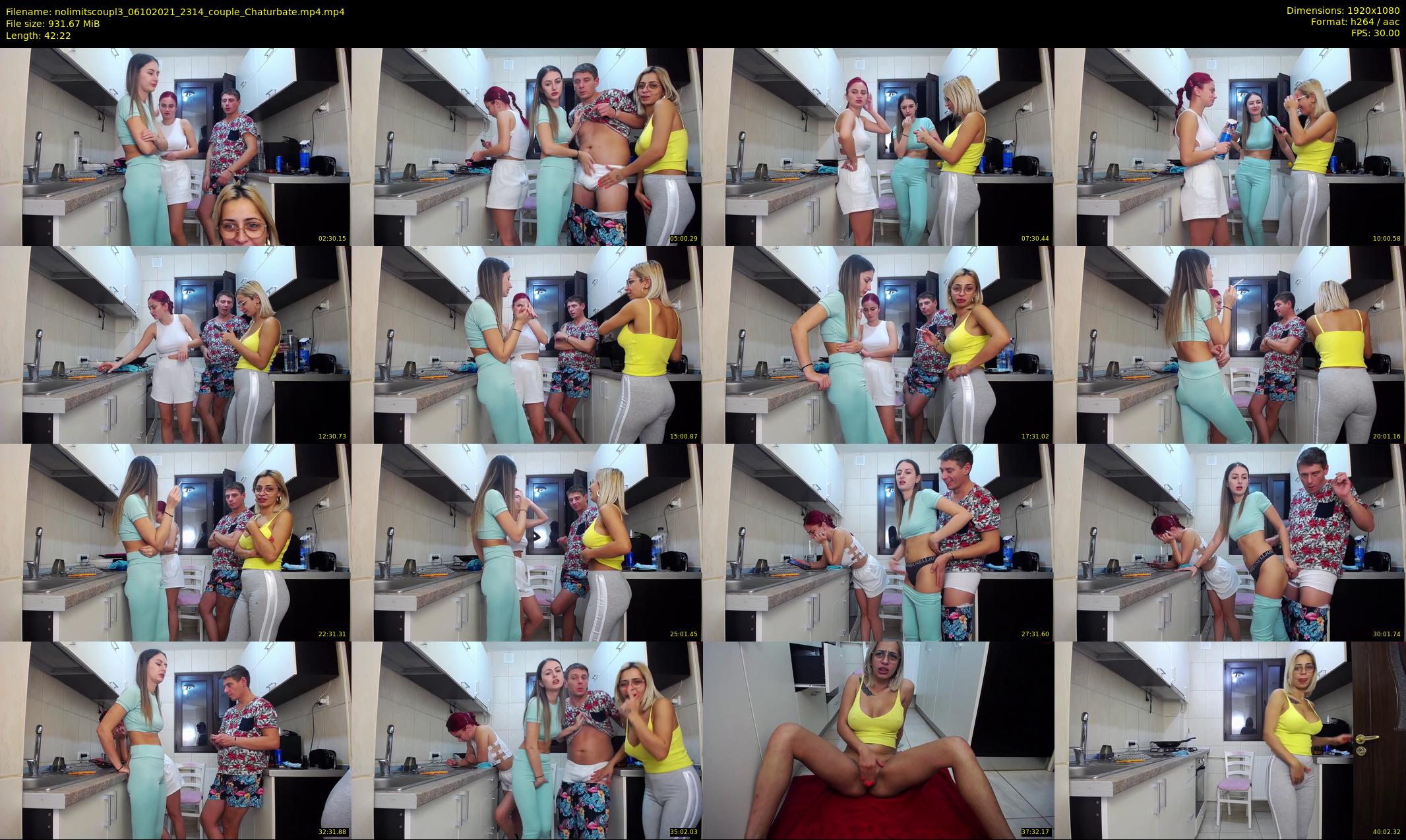 nolimitscoupl3 — 43 minute Chaturbate couple cam show recording, 1080p, Oct 6, 2021