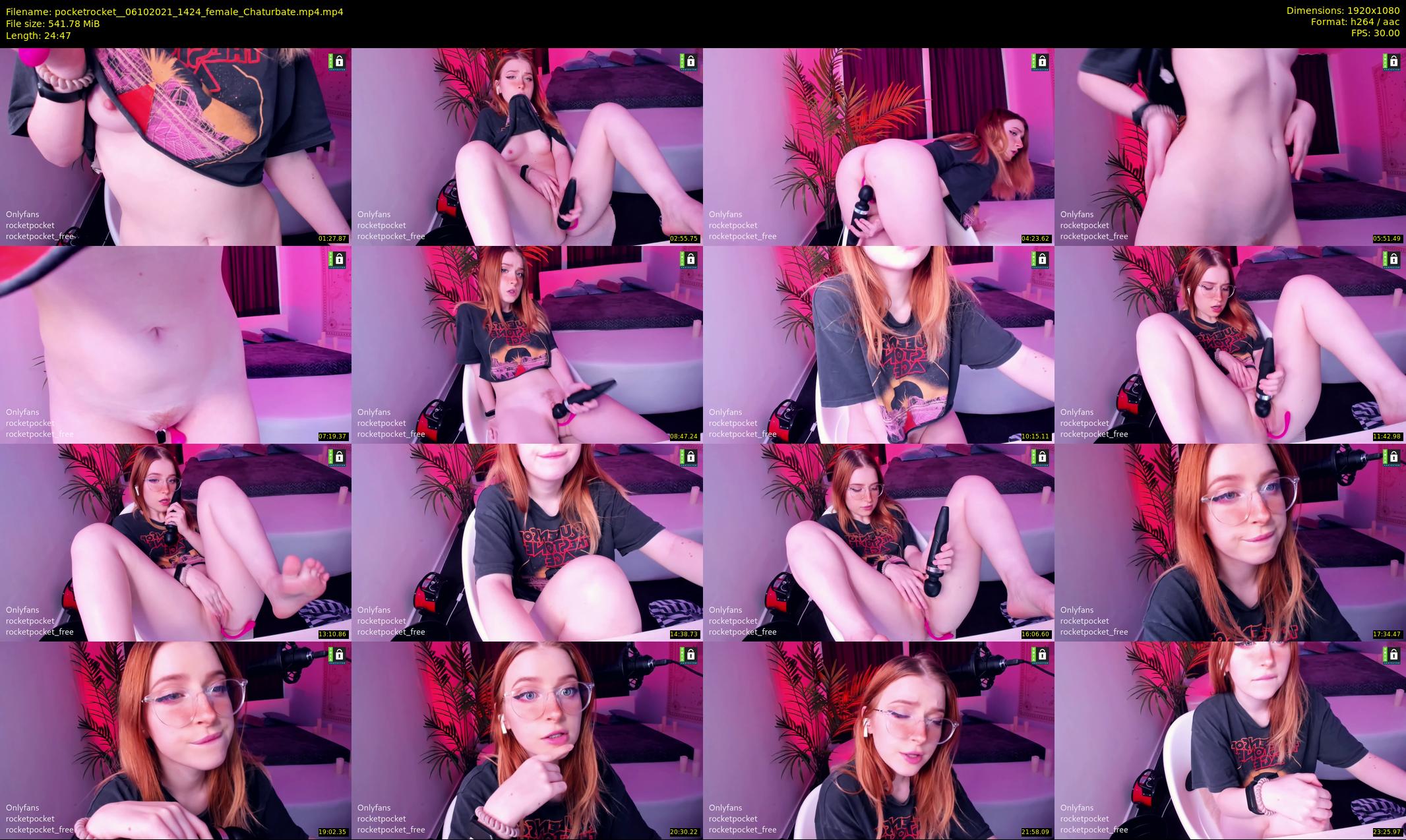 pocketrocket_ — 25 minute Chaturbate female cam show recording, 1080p, Oct 6, 2021