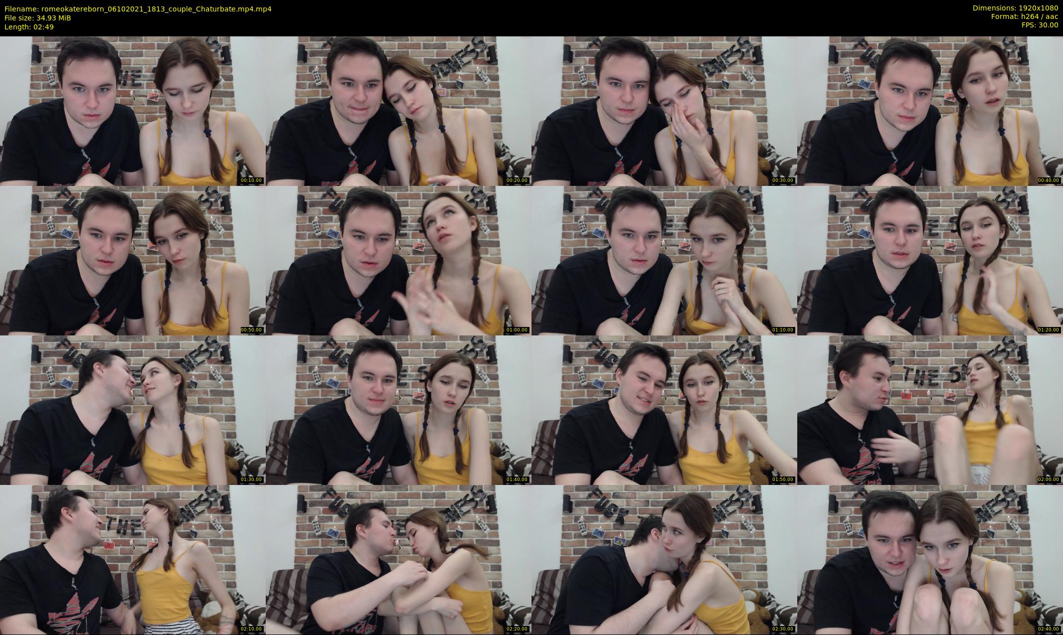 romeokatereborn — 3 minute Chaturbate couple cam show recording, 1080p, Oct 6, 2021