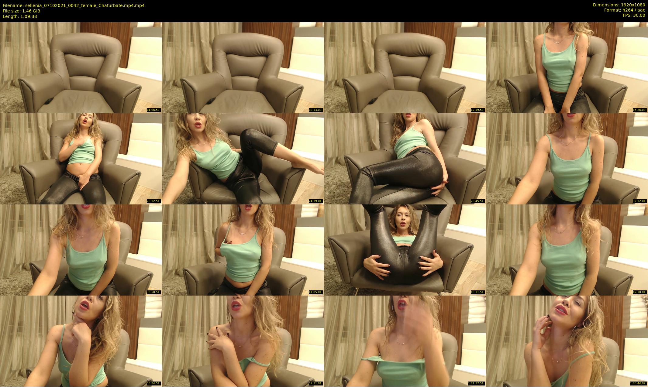 sellenia — 70 minute Chaturbate female cam show recording, 1080p, Oct 7, 2021