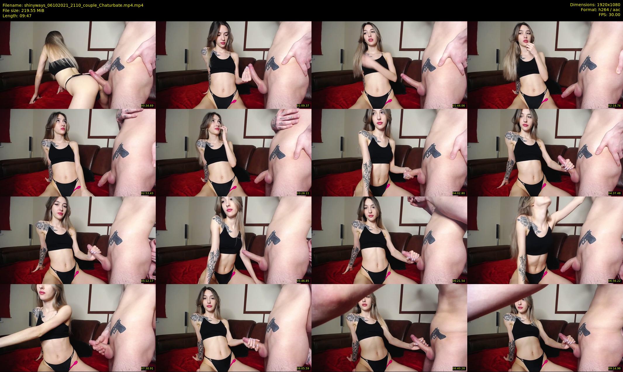 shinyways — 10 minute Chaturbate couple cam show recording, 1080p, Oct 6, 2021