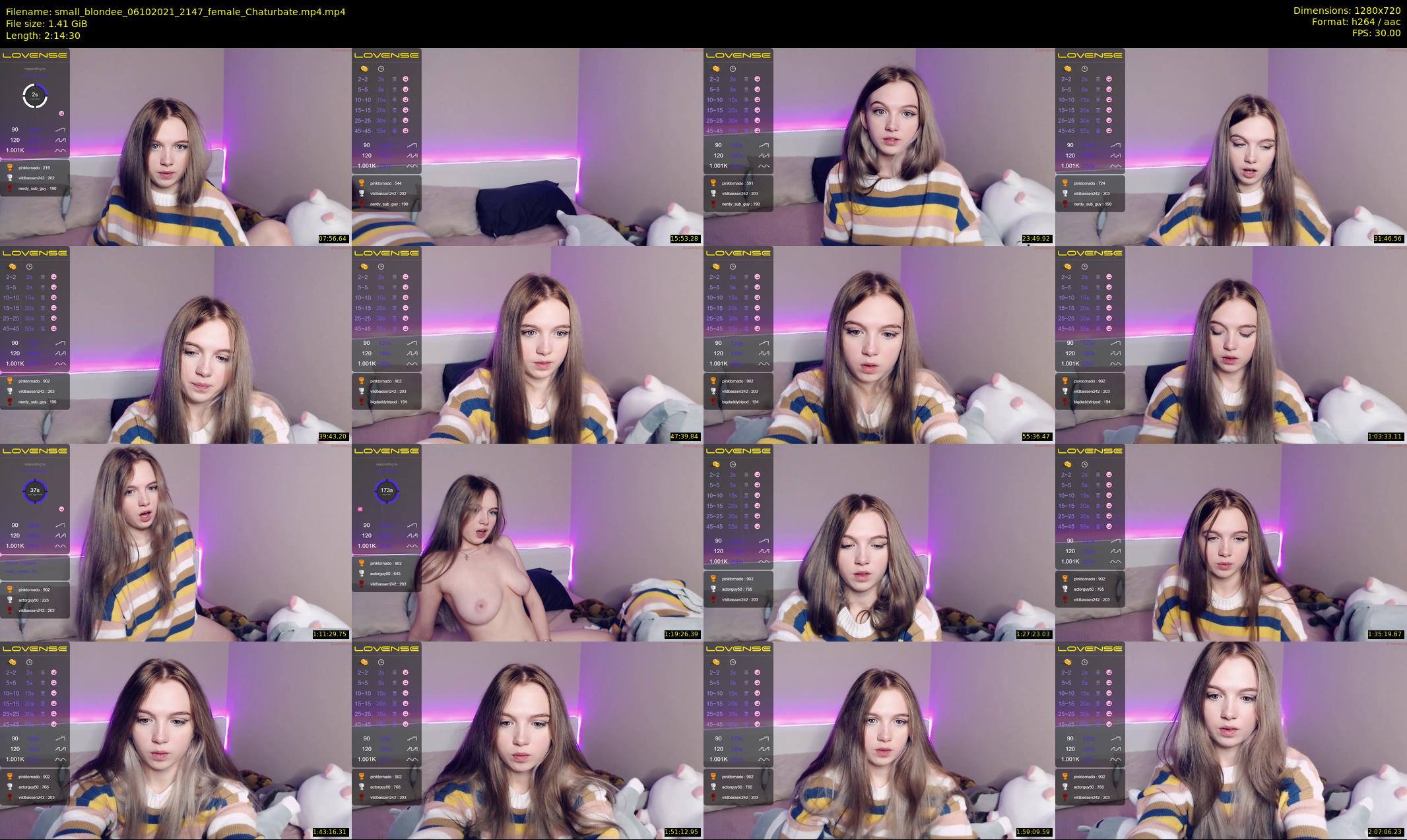 small_blondee — 135 minute Chaturbate female cam show recording, 720p, Oct 6, 2021