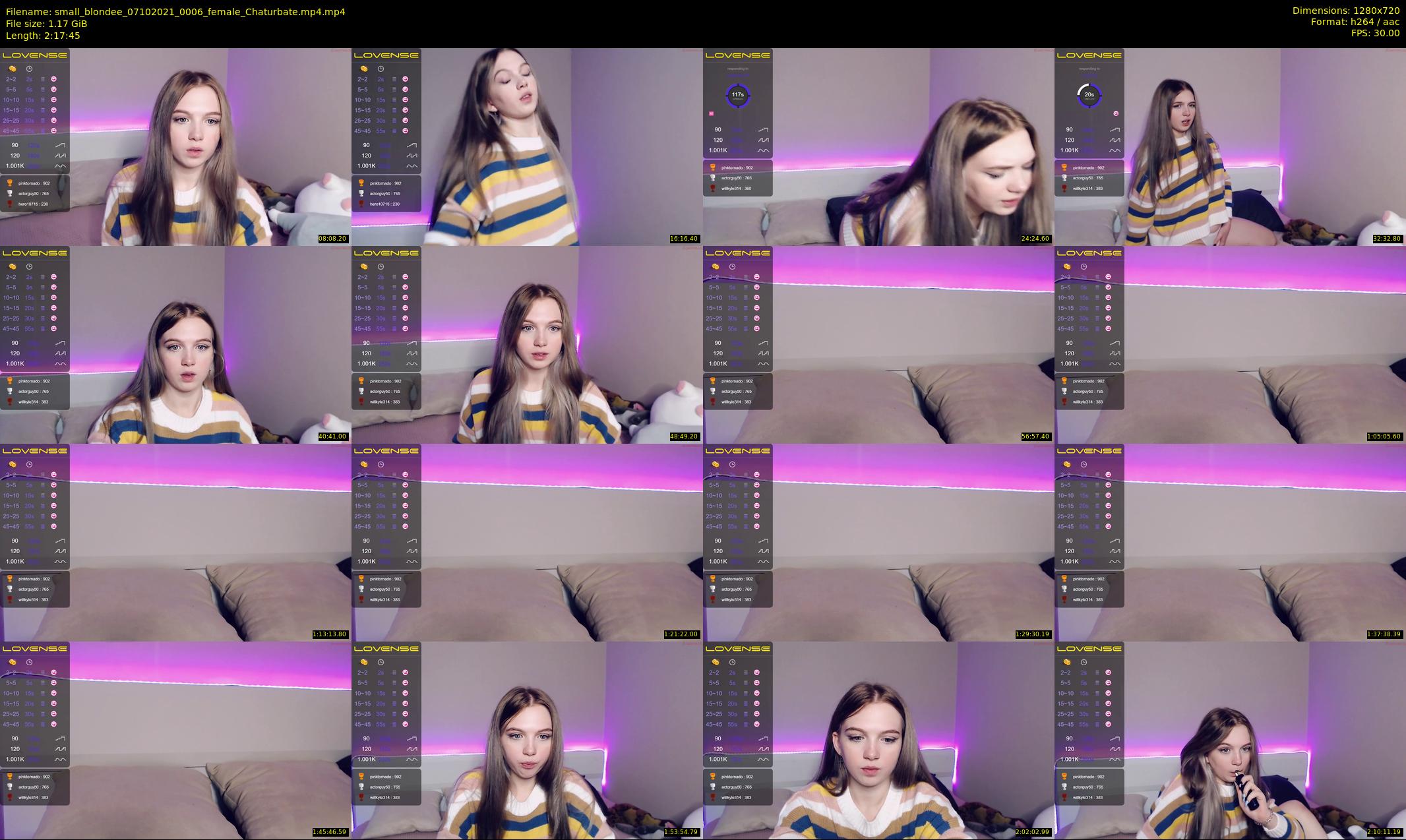 small_blondee — 138 minute Chaturbate female cam show recording, 720p, Oct 7, 2021