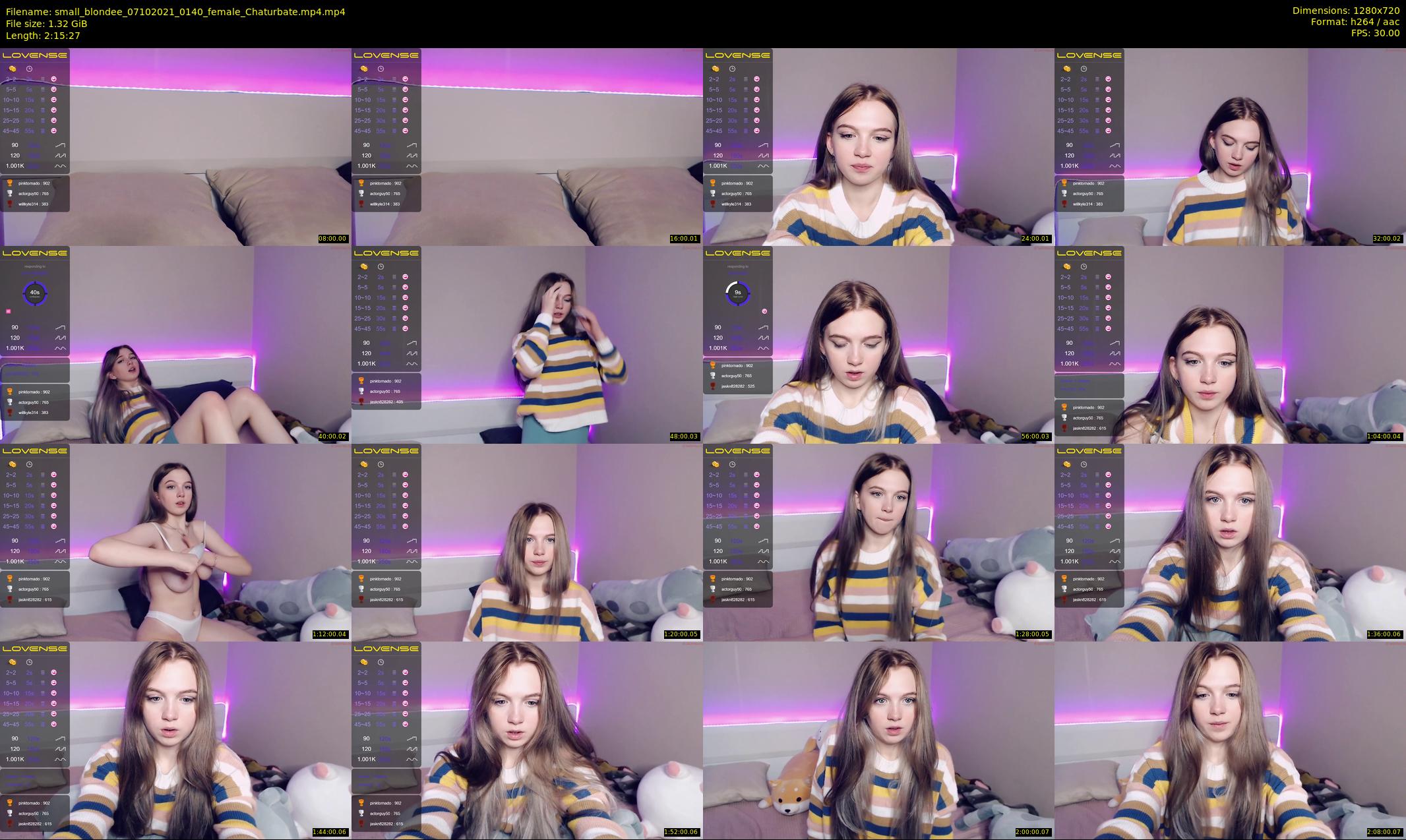 small_blondee — 136 minute Chaturbate female cam show recording, 720p, Oct 7, 2021