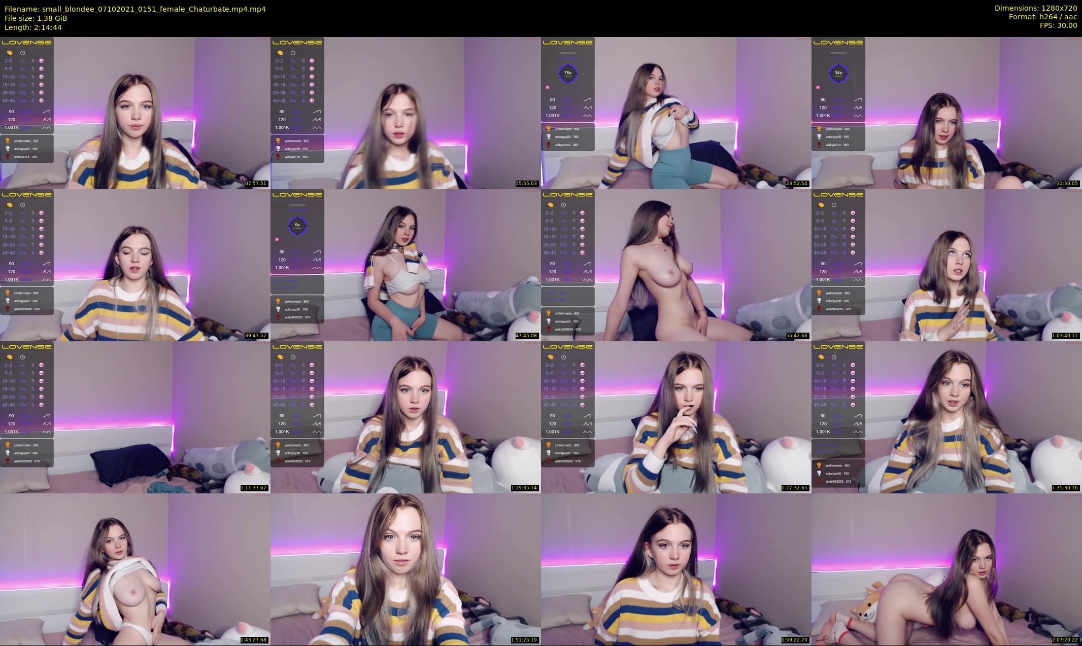 small_blondee — 135 minute Chaturbate female cam show recording, 720p, Oct 7, 2021