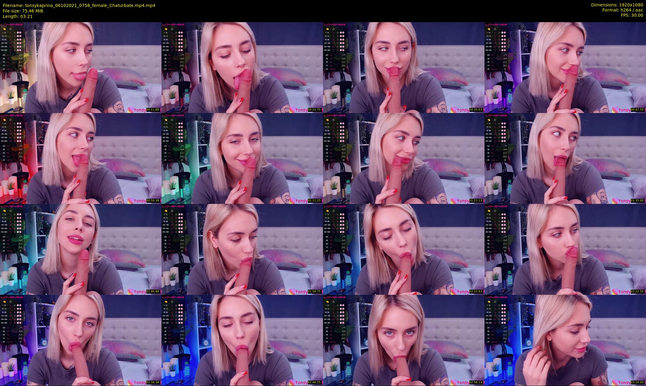 tonsykaprina — 4 minute Chaturbate couple cam show recording, 1080p, Oct 6, 2021