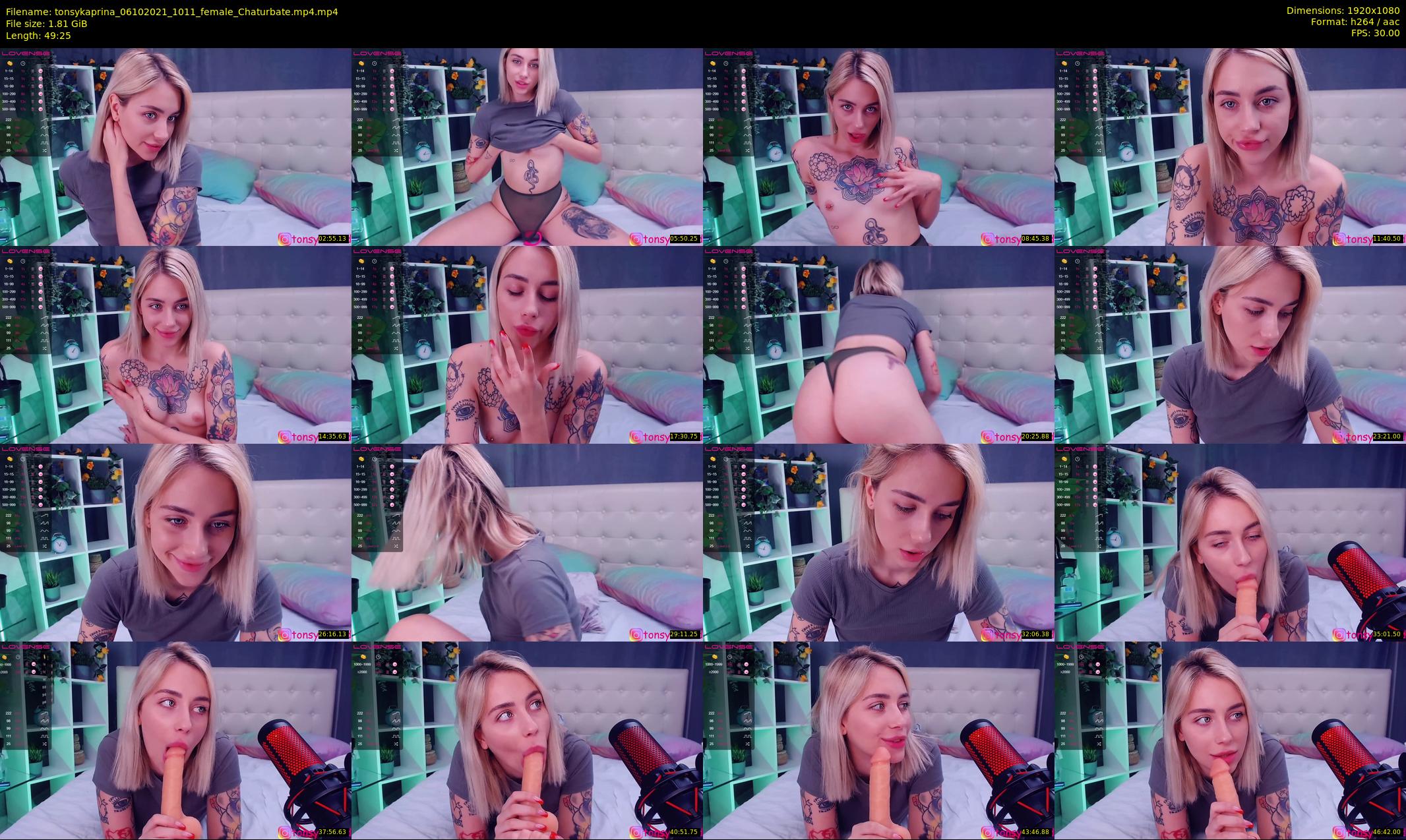 tonsykaprina — 50 minute Chaturbate couple cam show recording, 1080p, Oct 6, 2021